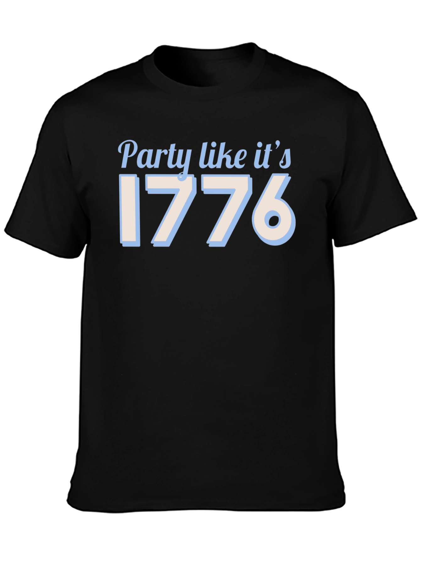 Party Like Its 1776 Black T-Shirt