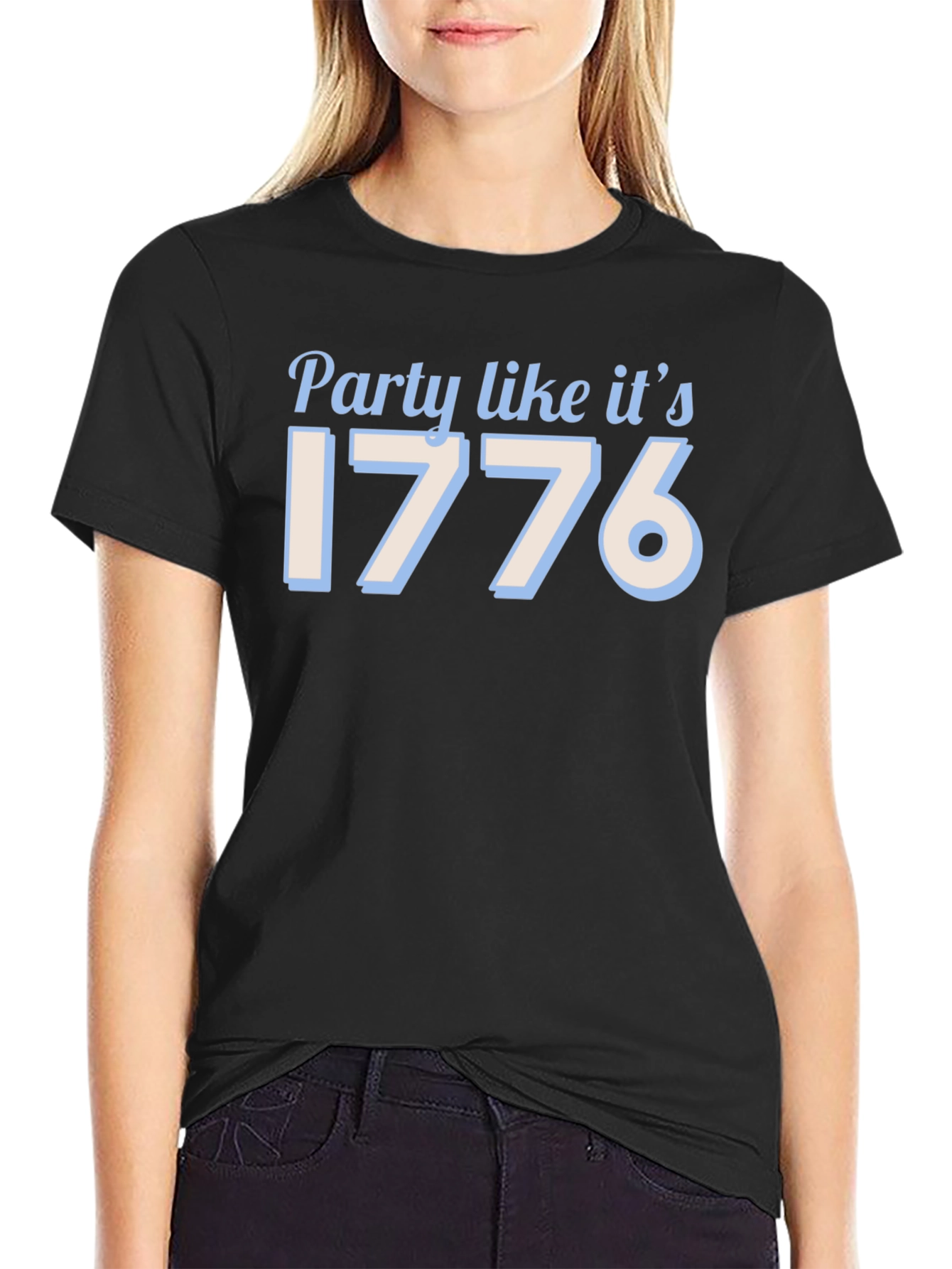 Party Like Its 1776 Black T-Shirt