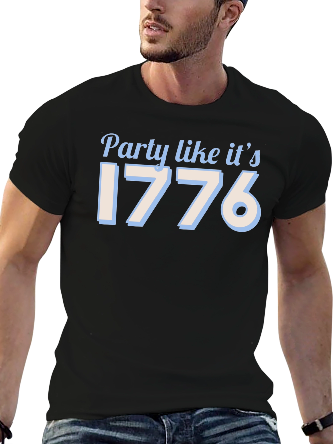 Party Like Its 1776 Black T-Shirt