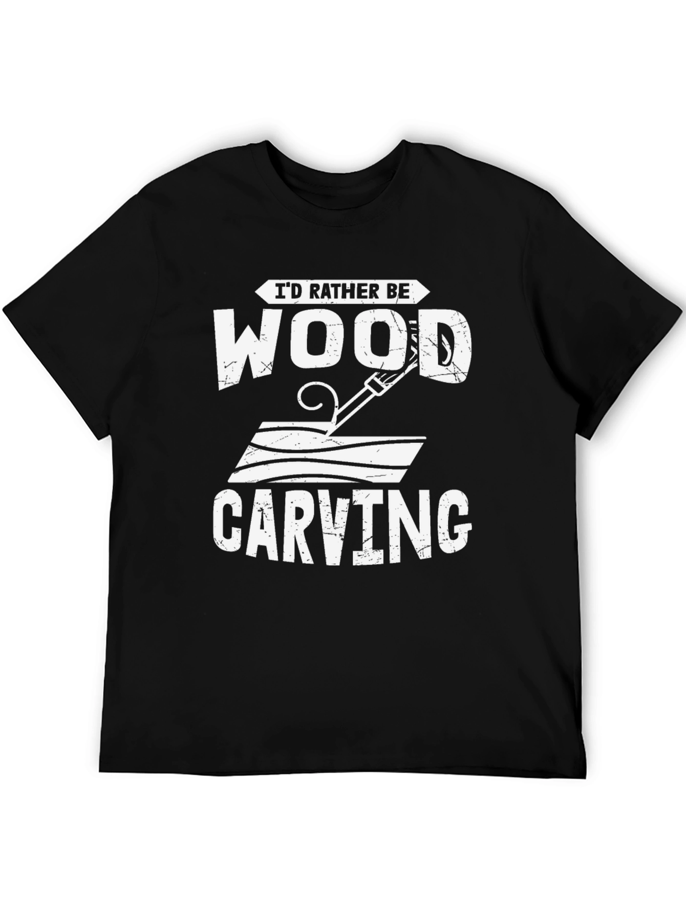 Id Rather Be Wood Carving T-Shirt
