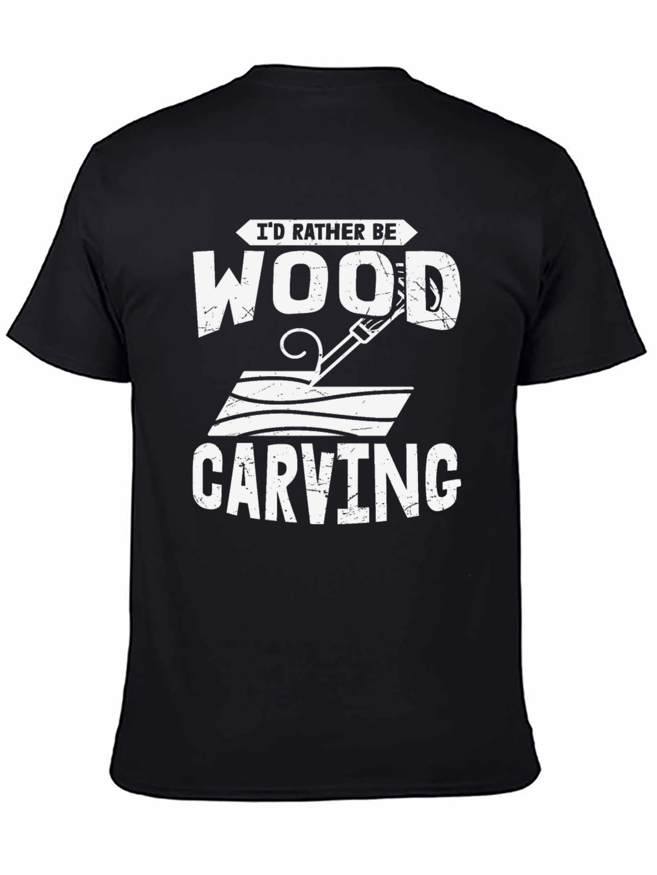 Id Rather Be Wood Carving T-Shirt