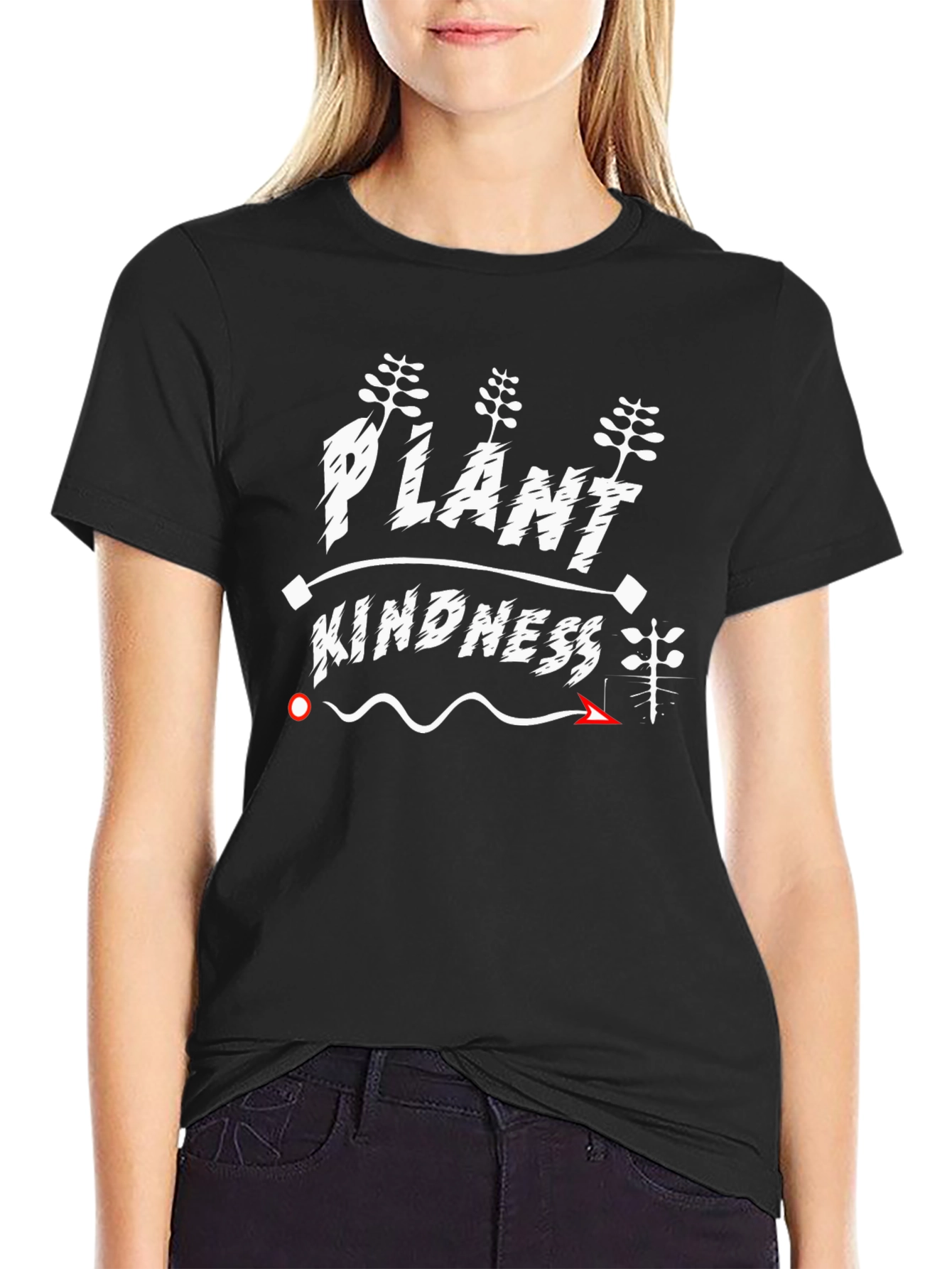 Plant Kindness T-Shirt - Black Unisex