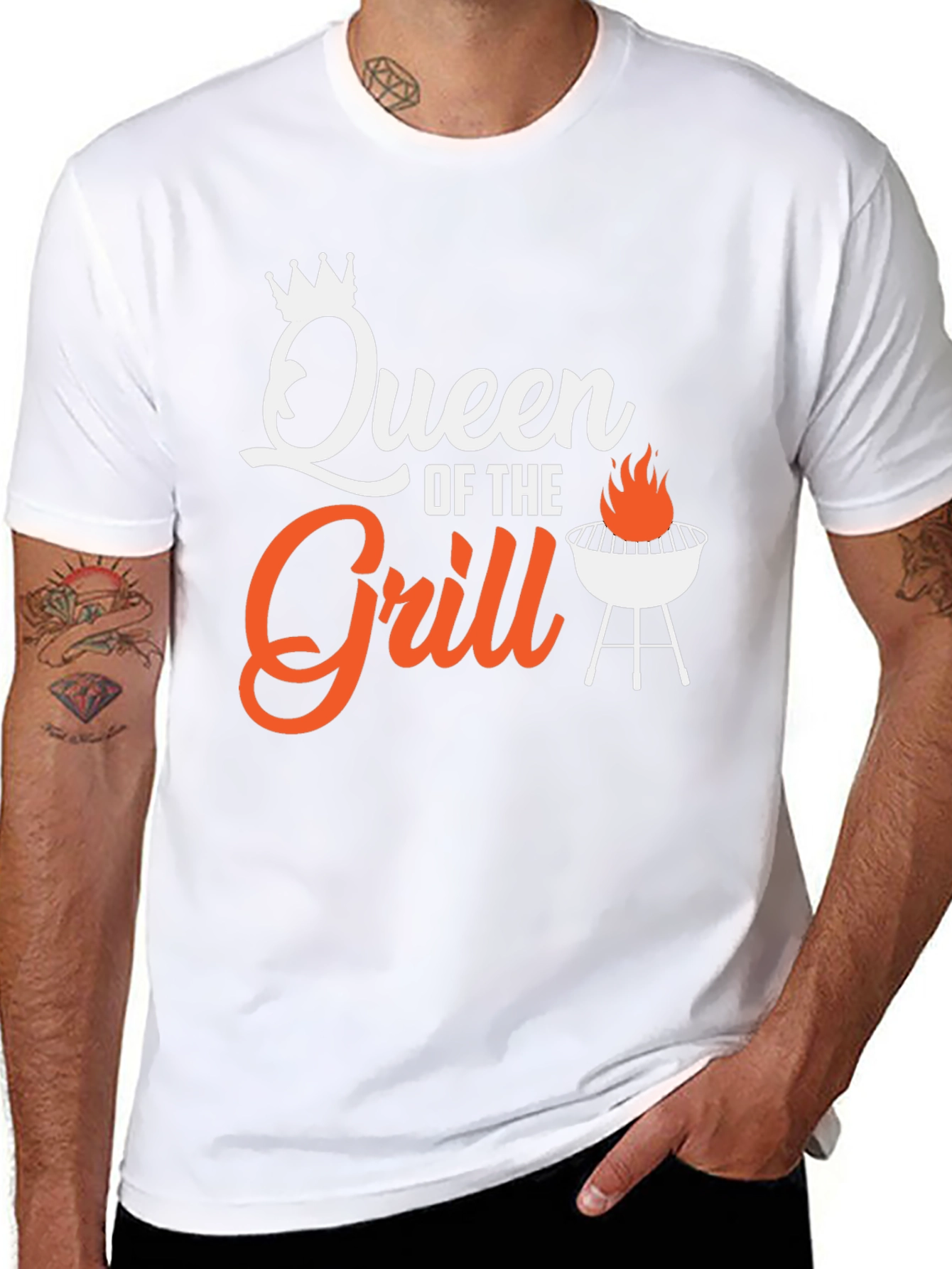 Queen of the Grill Graphic Tee - BBQ T-Shirt