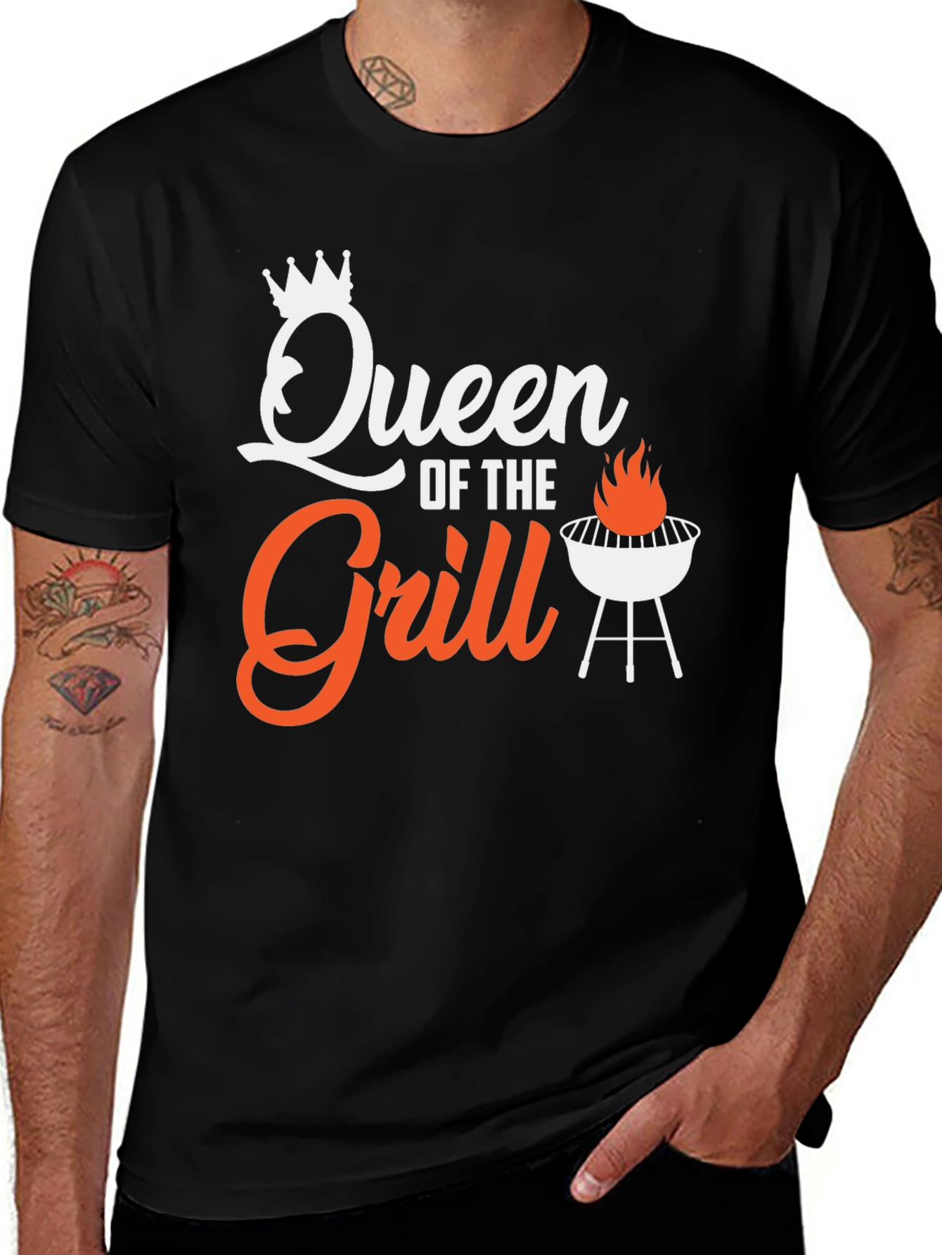 Queen of the Grill Graphic Tee - BBQ T-Shirt