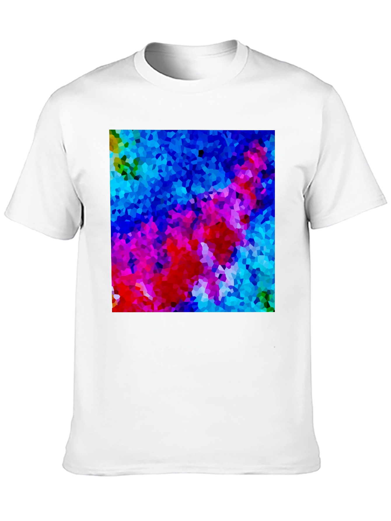 Abstract Mosaic Art Black T-Shirt