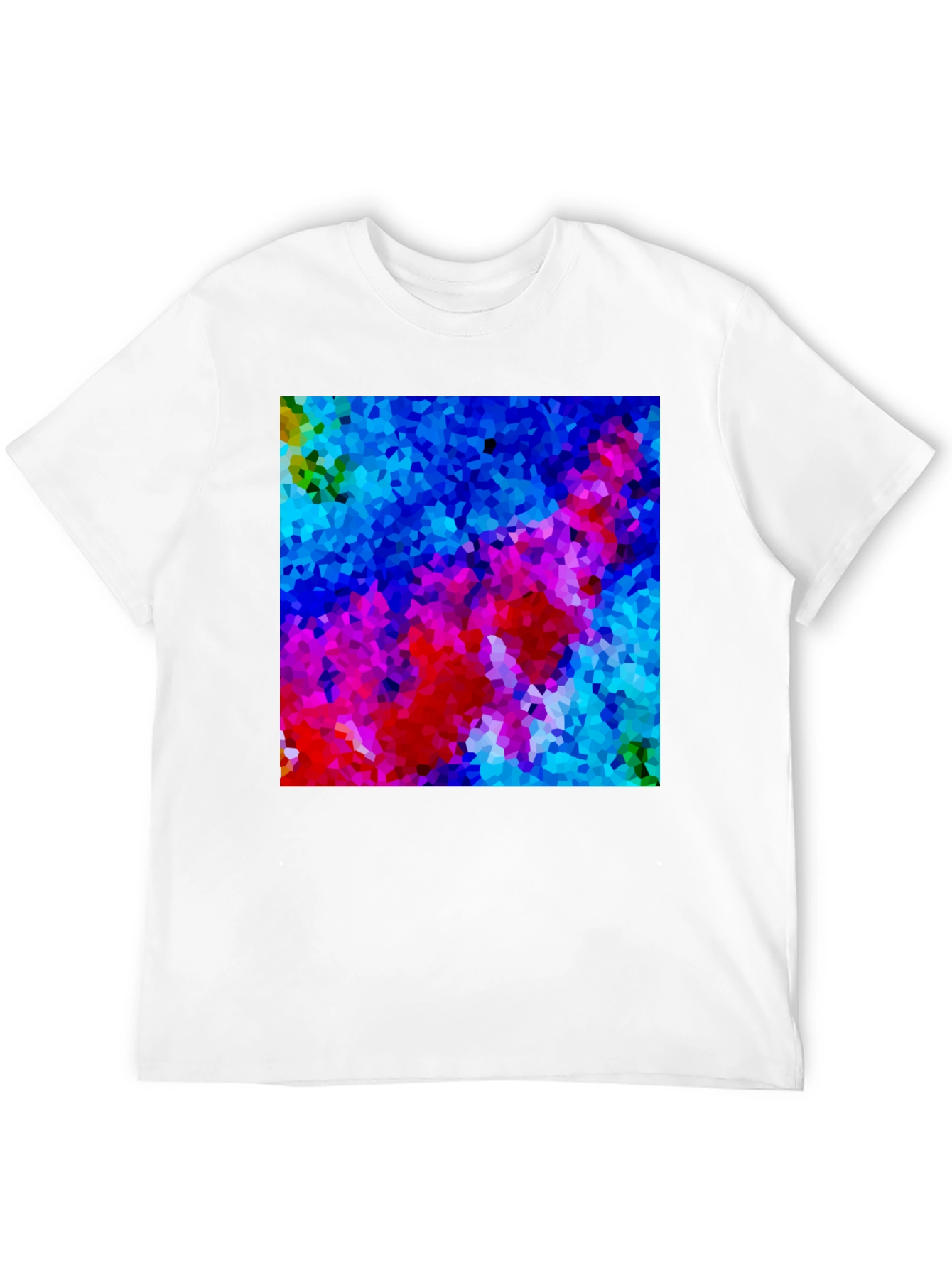 Abstract Mosaic Art Black T-Shirt