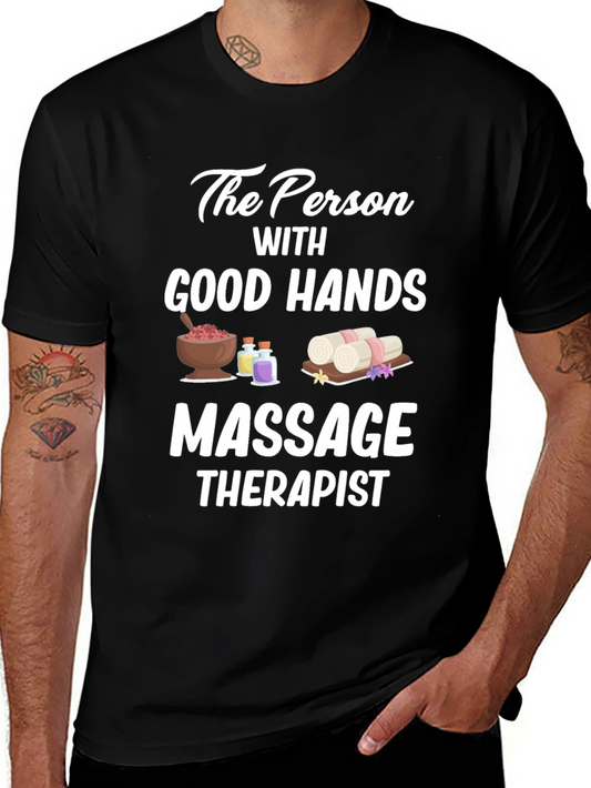 Massage Therapist T-Shirt - Good Hands Gift