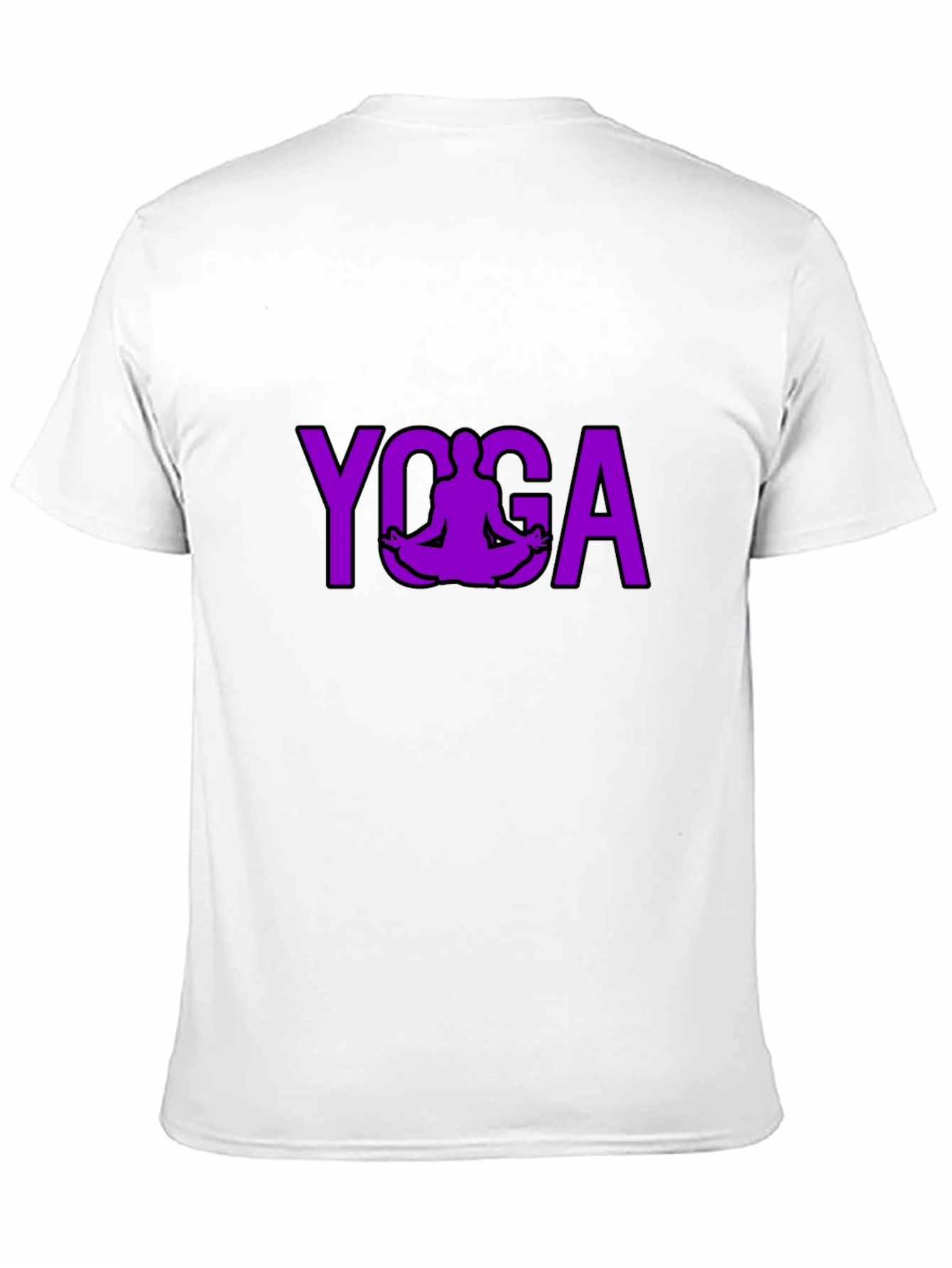 Yoga Pose Graphic T-Shirt - Black Cotton Tee