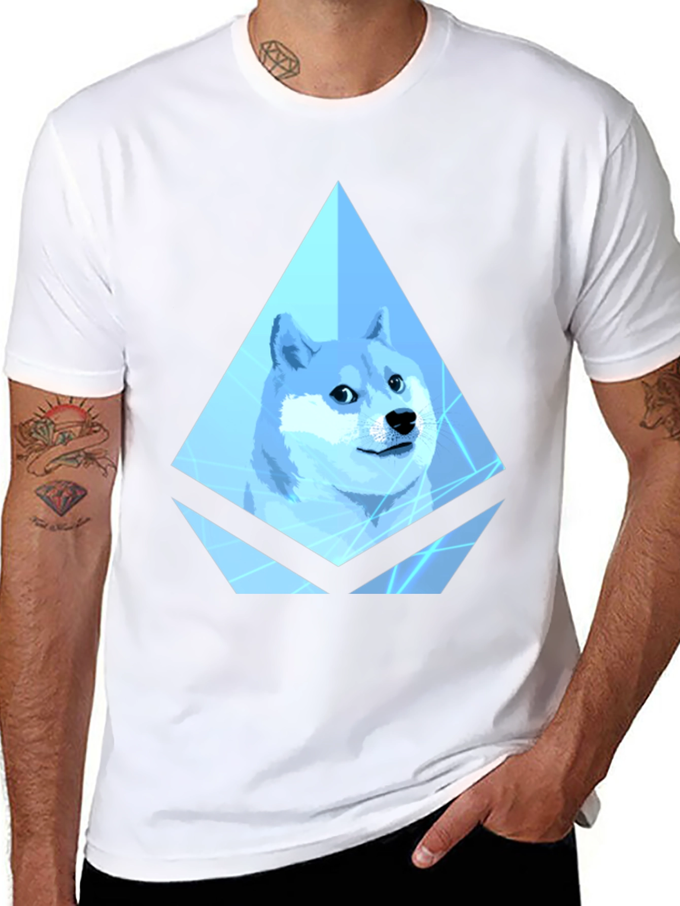 Doge Crypto Black T-Shirt
