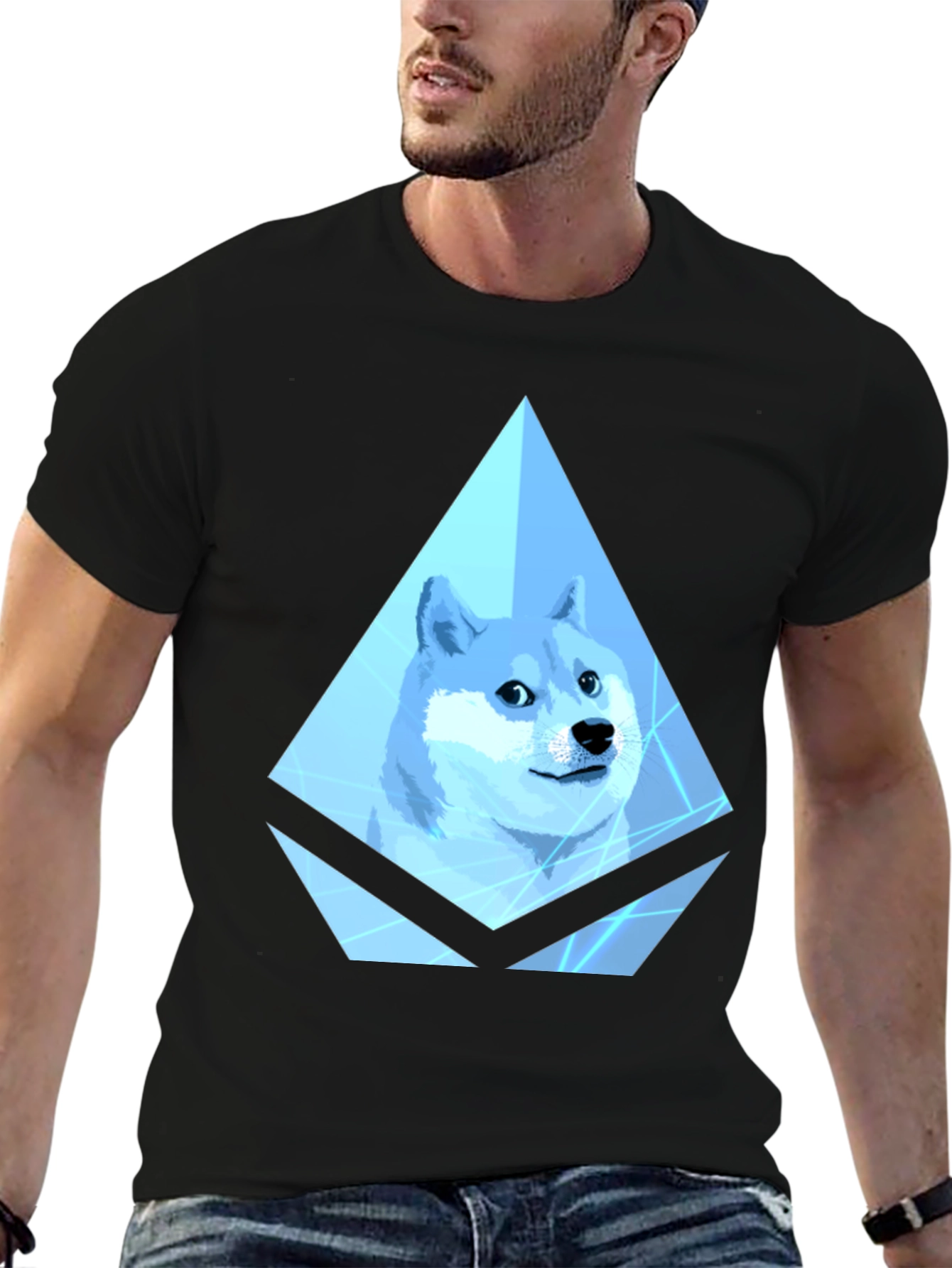 Doge Crypto Black T-Shirt
