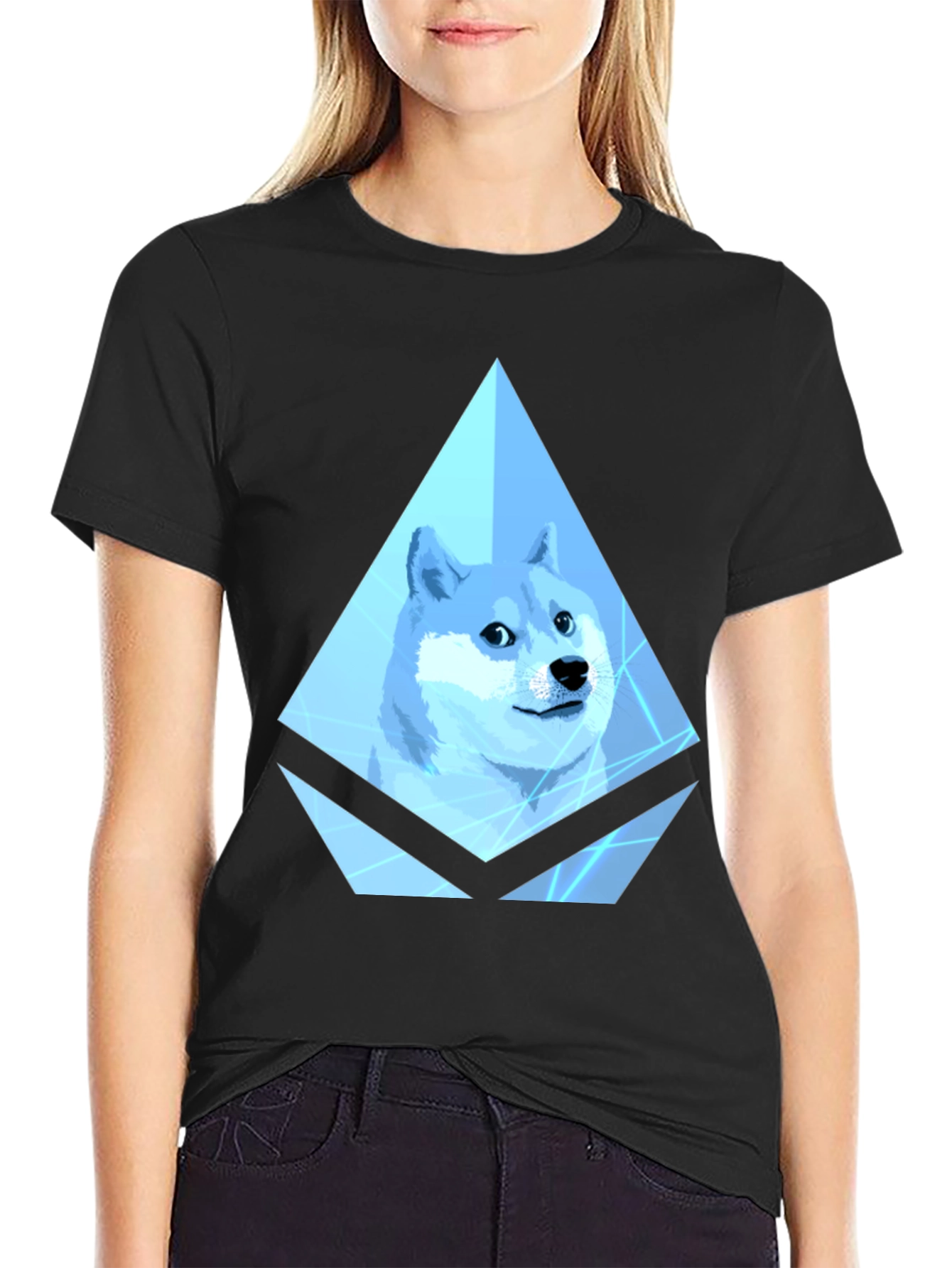 Doge Crypto Black T-Shirt