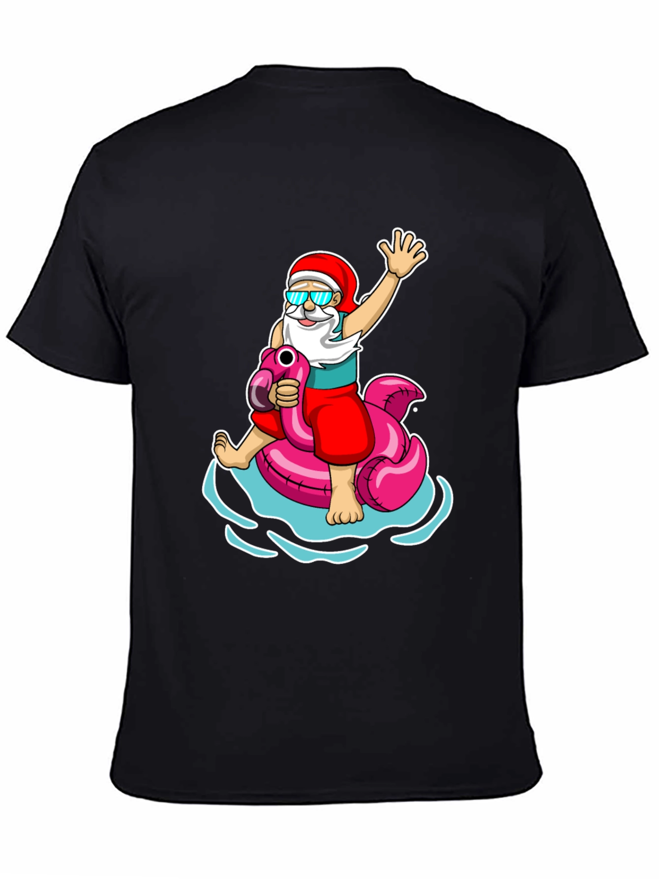 Summer Santa Flamingo T-Shirt
