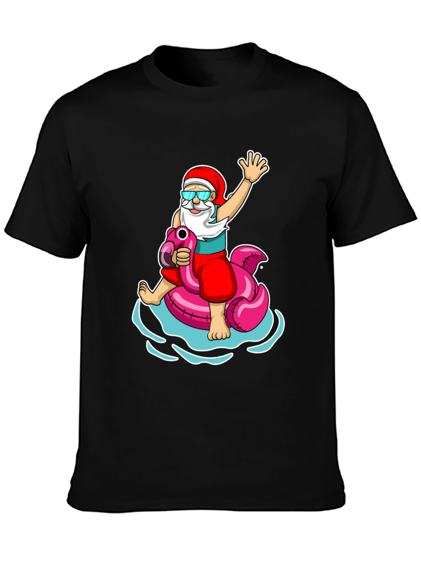 Summer Santa Flamingo T-Shirt