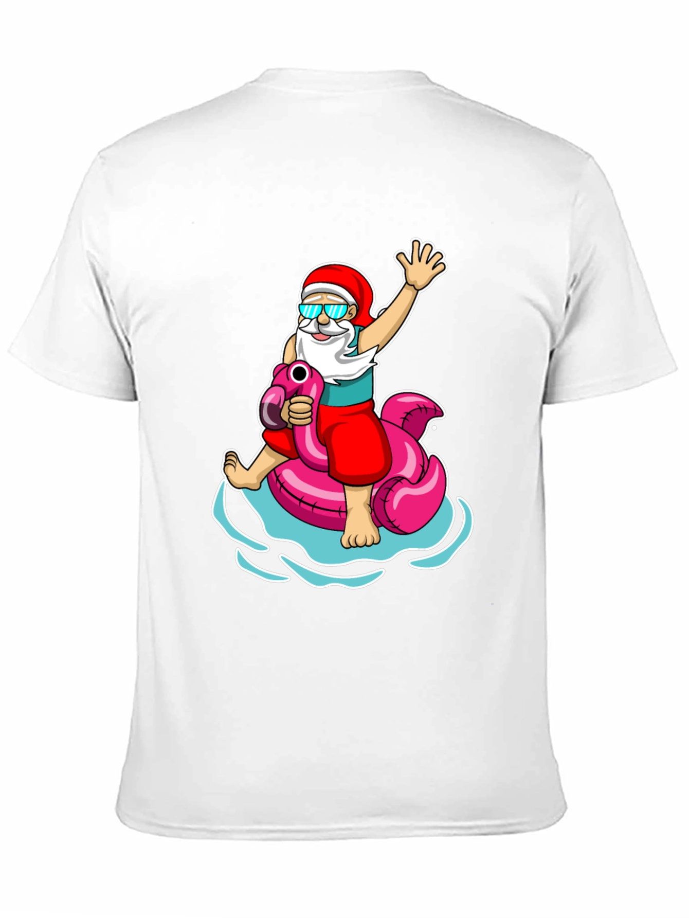 Summer Santa Flamingo T-Shirt