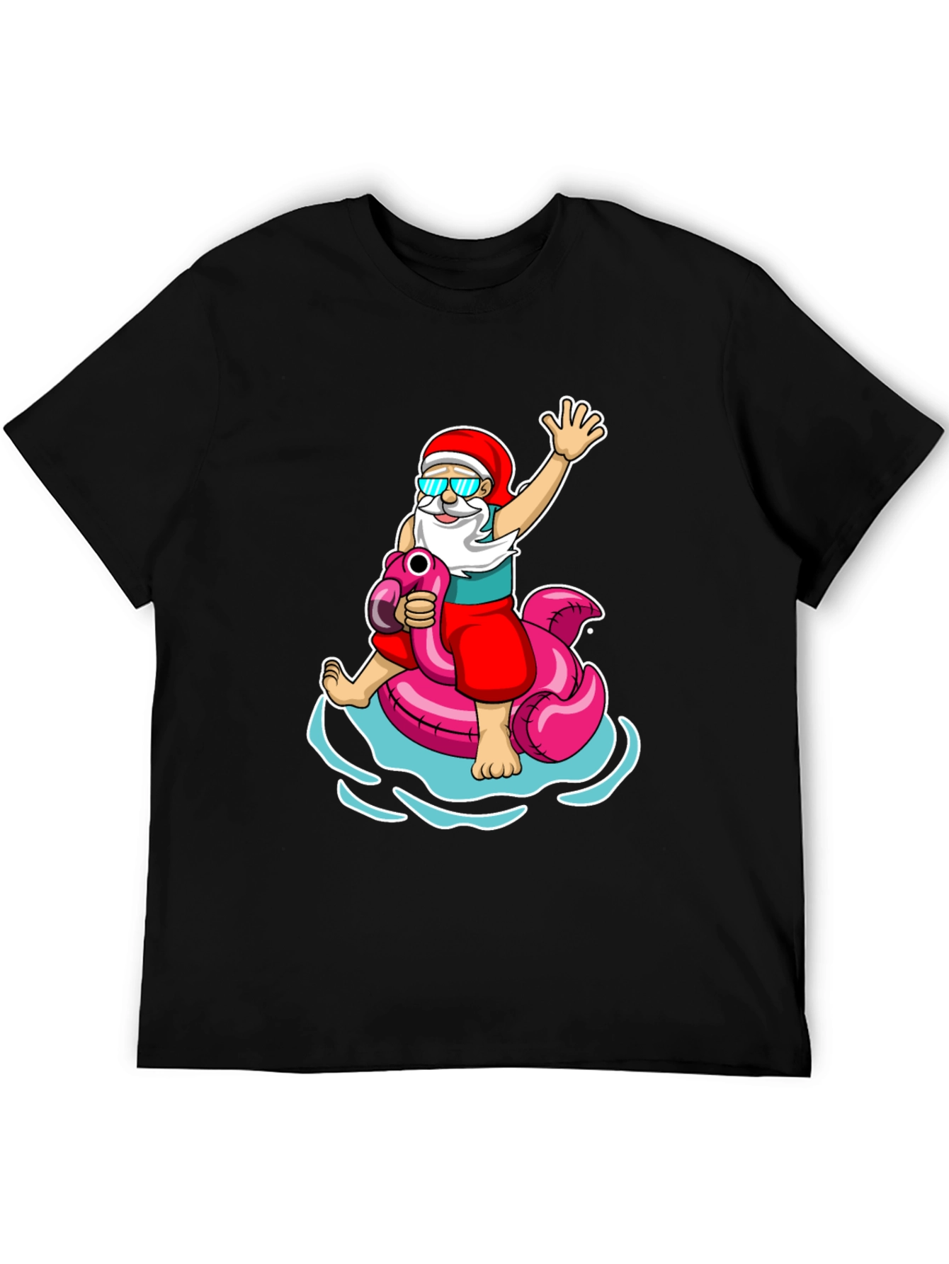 Summer Santa Flamingo T-Shirt