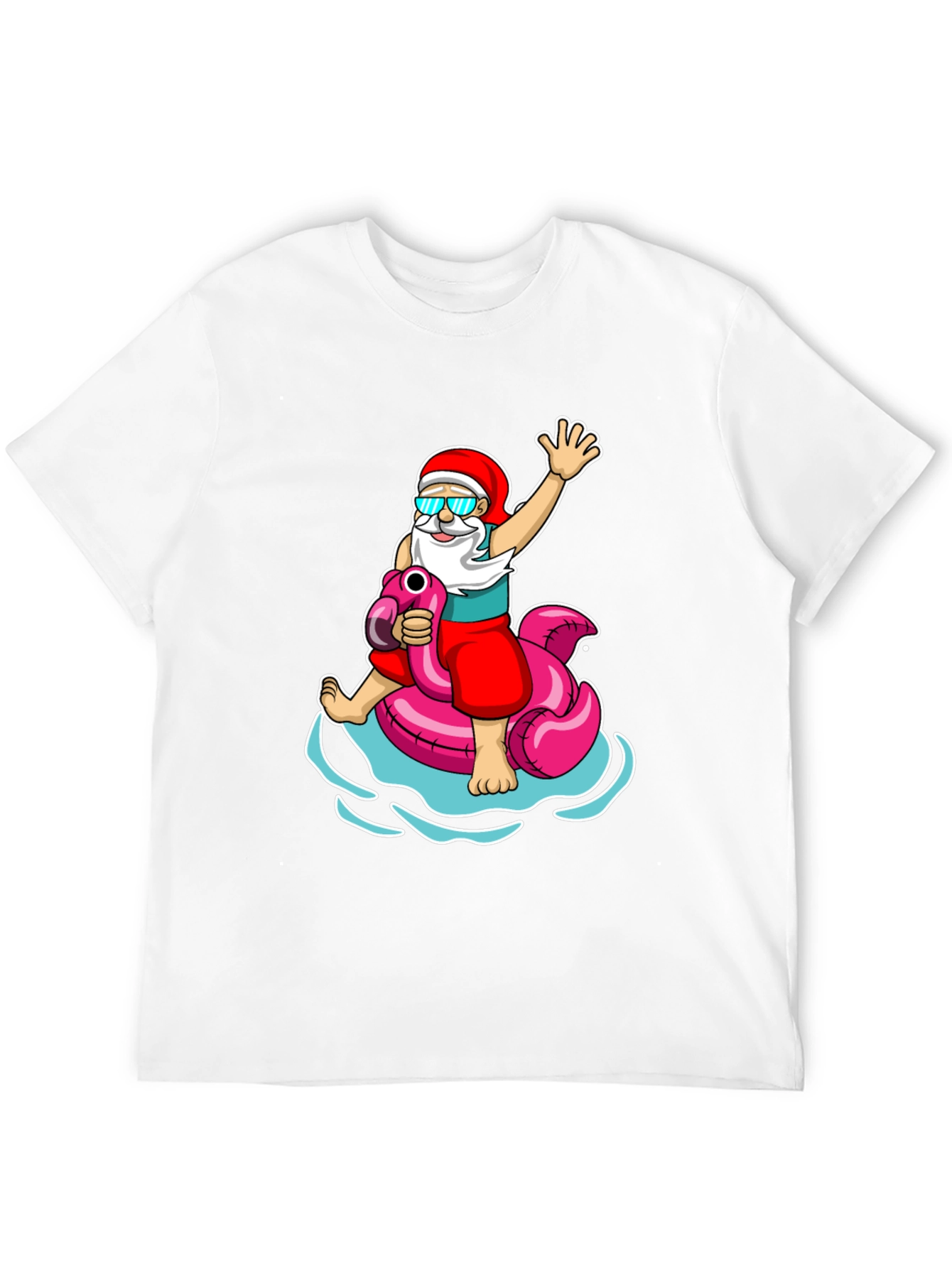 Summer Santa Flamingo T-Shirt