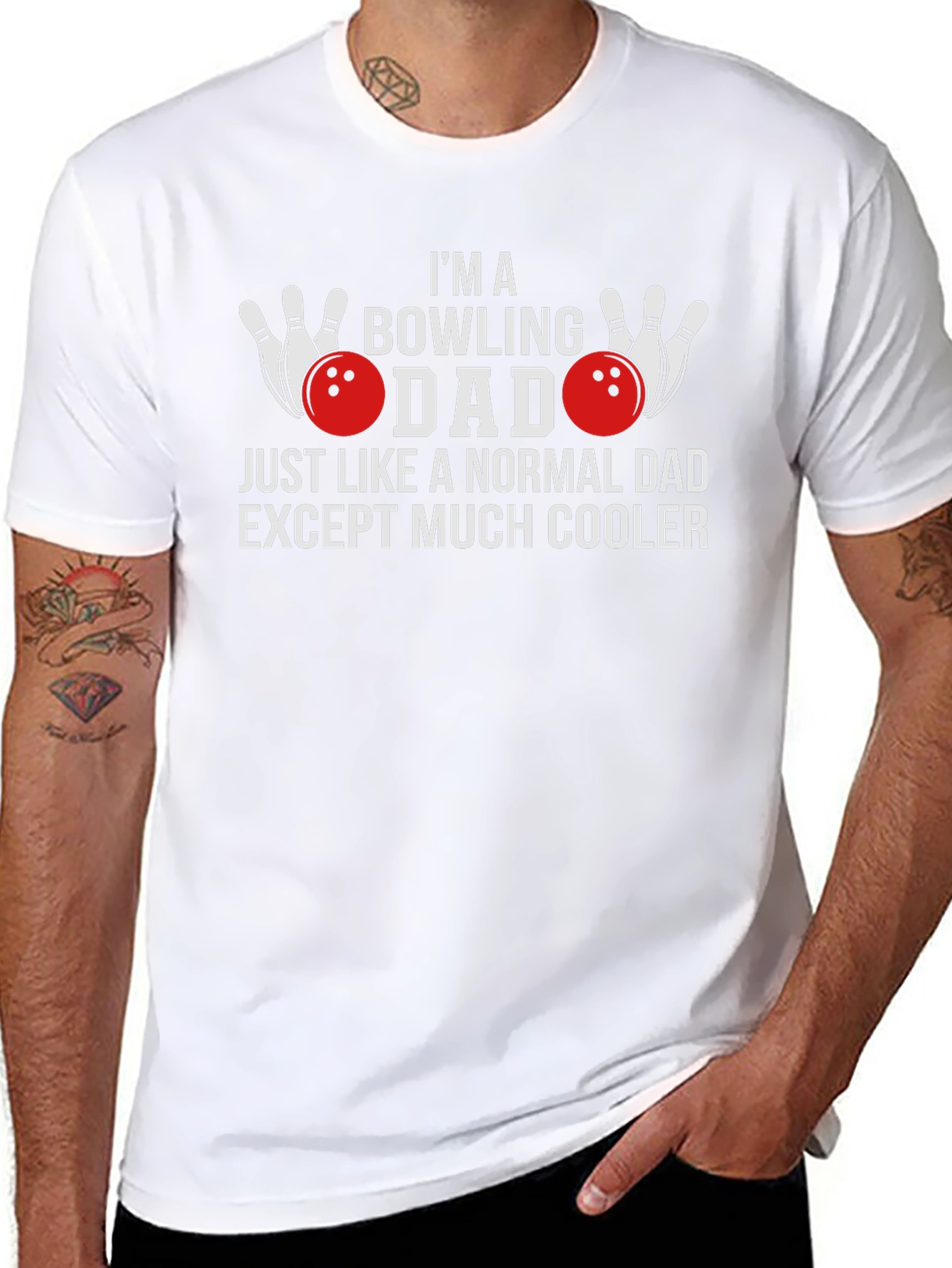 Bowling Dad T-Shirt - Cool Fathers Day Gift