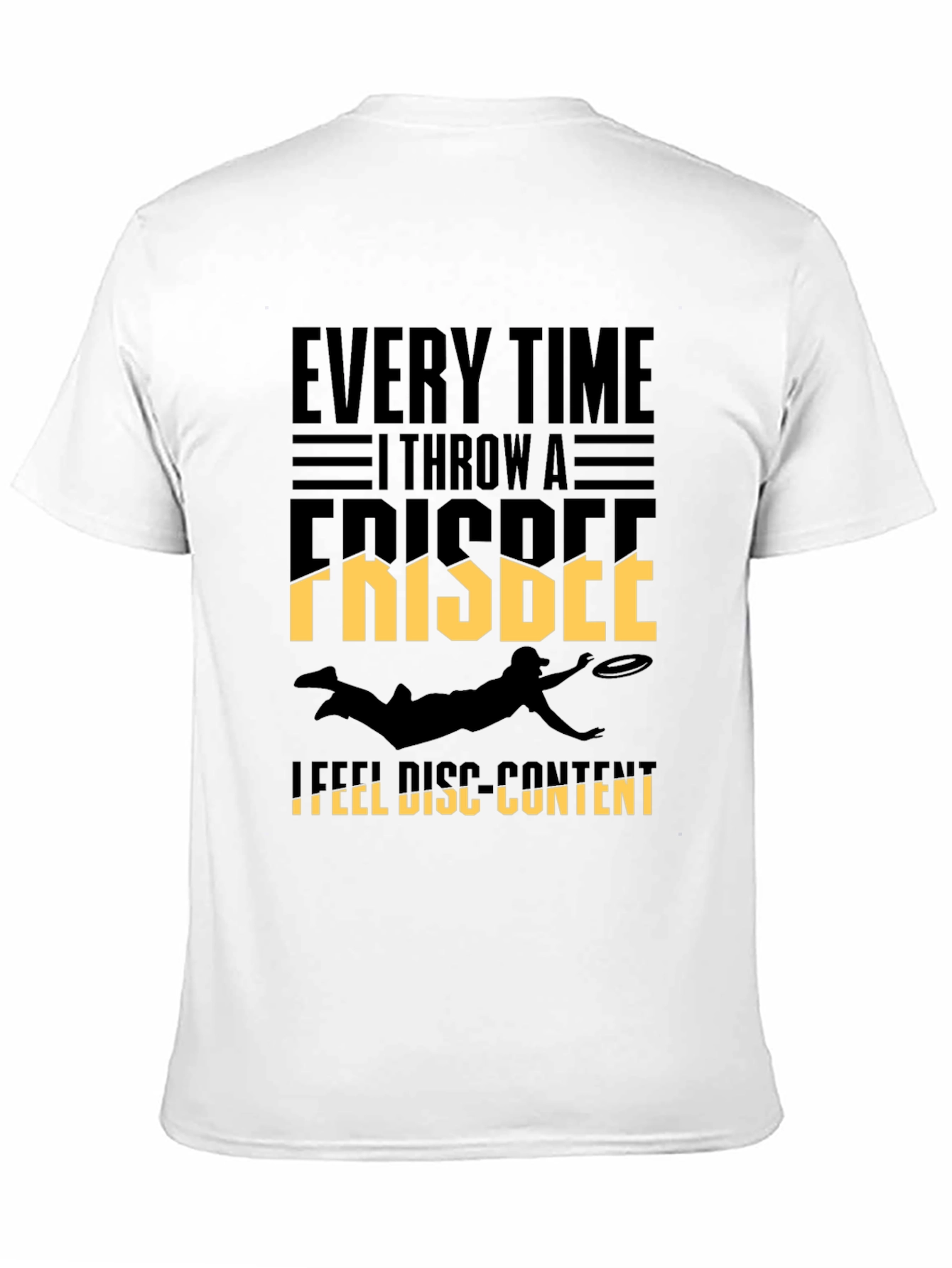 Frisbee Disc Content T-Shirt: Ultimate Throwing Tee