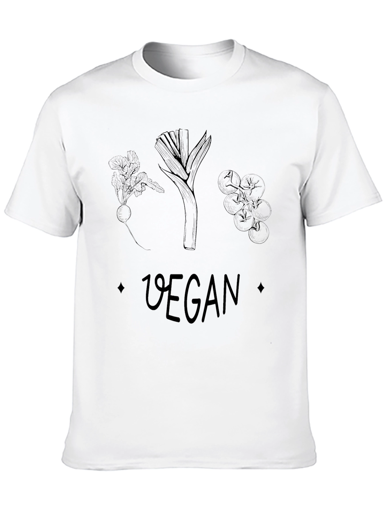 Vegan T-Shirt: Vegetable Graphic Tee