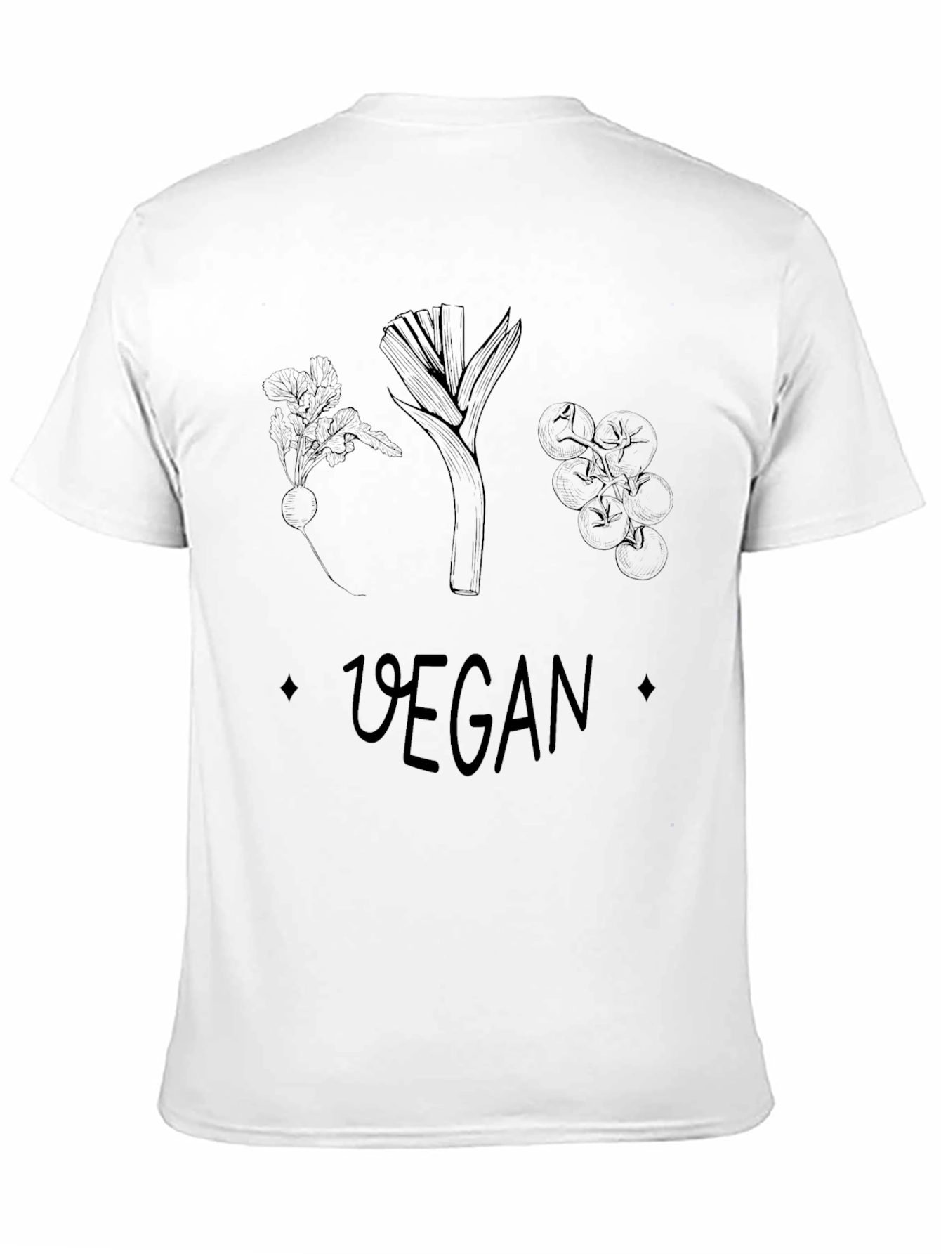 Vegan T-Shirt: Vegetable Graphic Tee