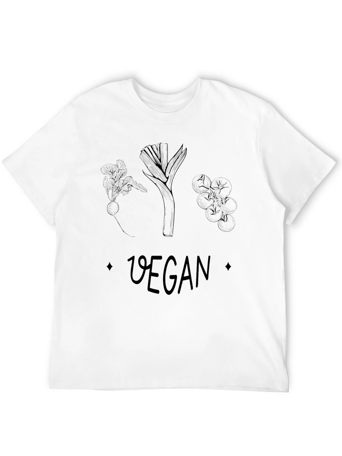 Vegan T-Shirt: Vegetable Graphic Tee