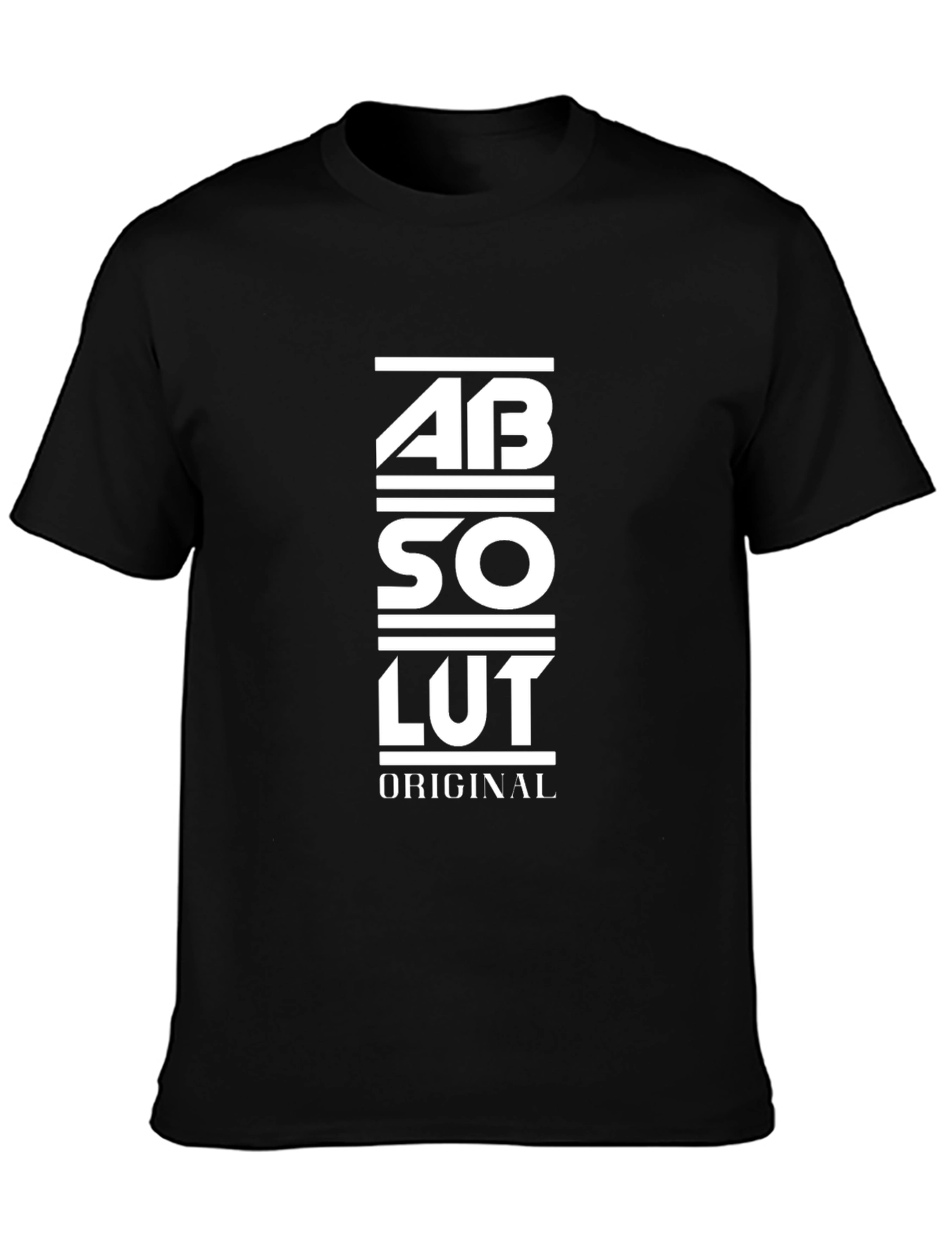 Absolut Original Graphic Black T-Shirt for Men