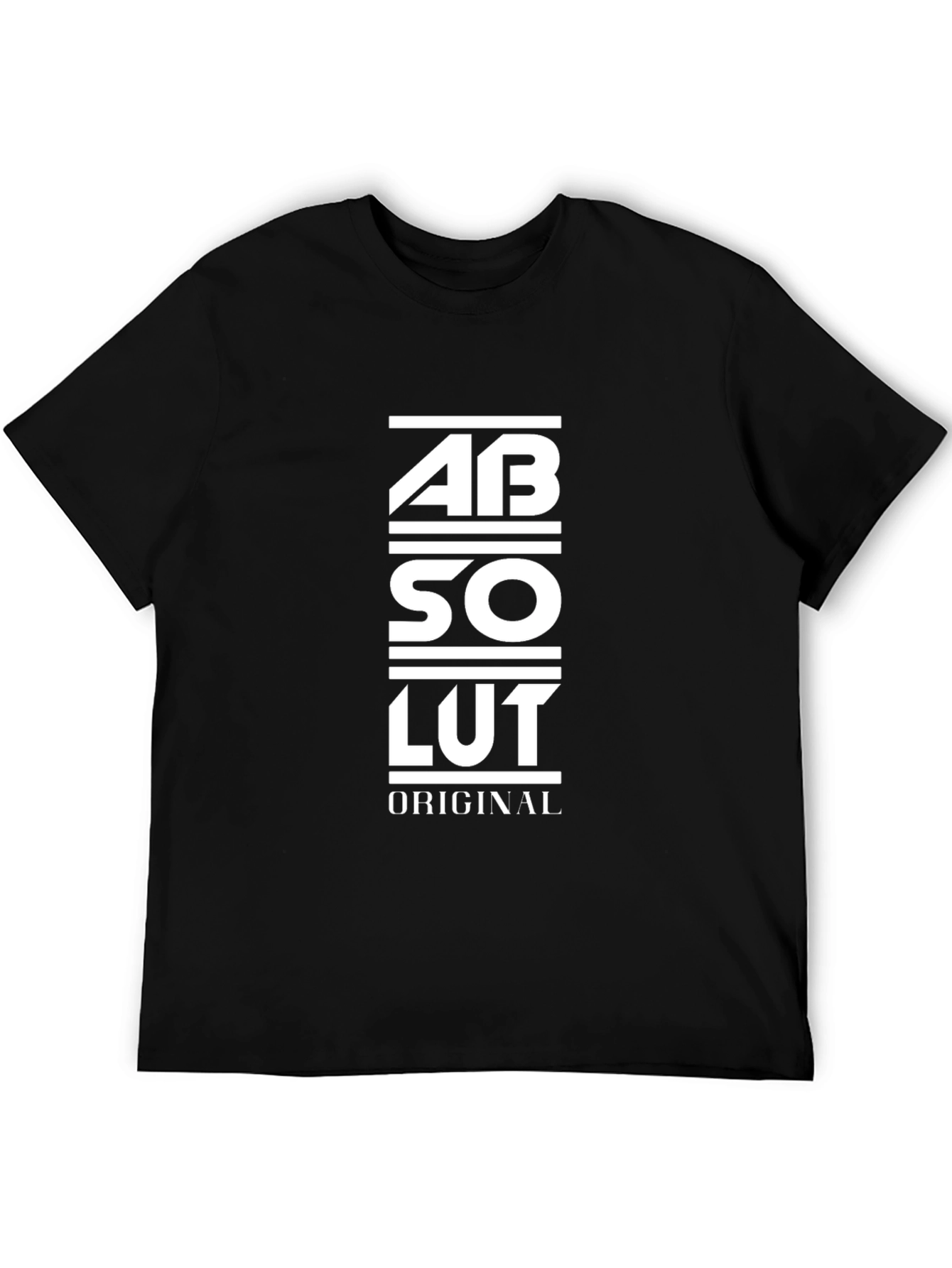 Absolut Original Graphic Black T-Shirt for Men