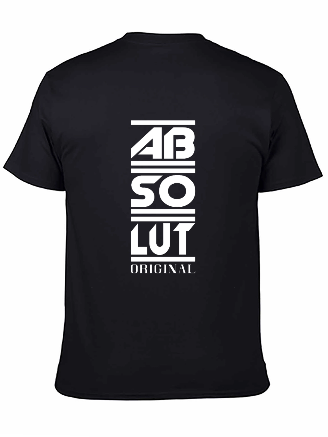 Absolut Original Graphic Black T-Shirt for Men