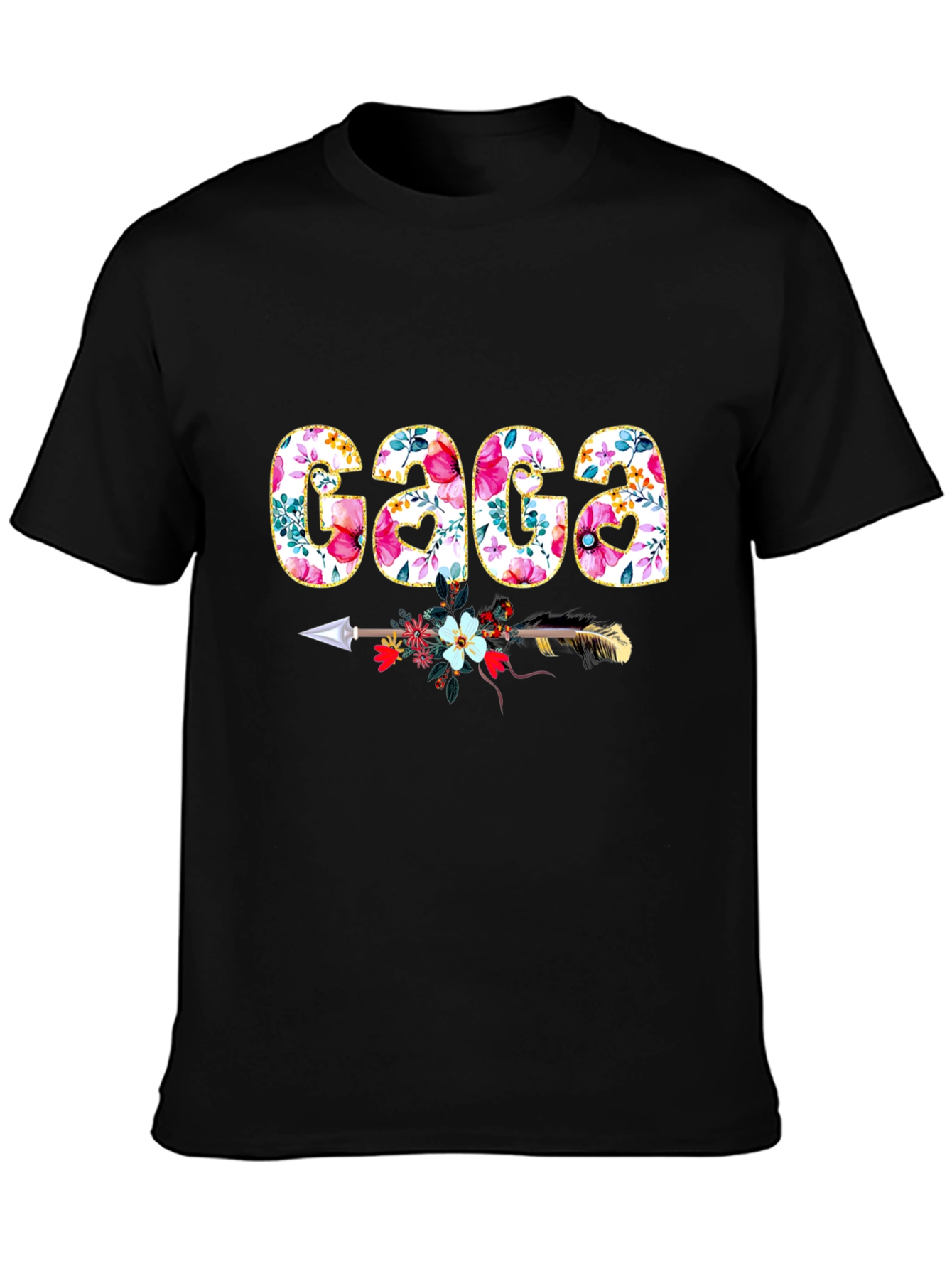 Floral GAGA Arrow T-Shirt