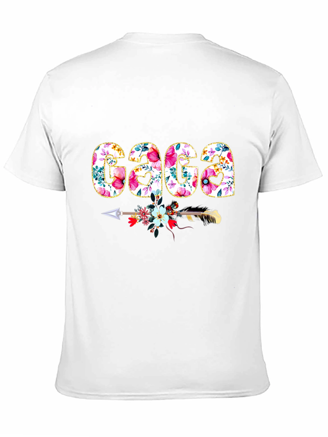 Floral GAGA Arrow T-Shirt