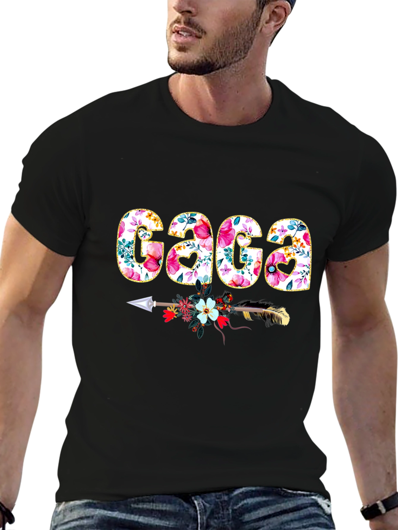 Floral GAGA Arrow T-Shirt