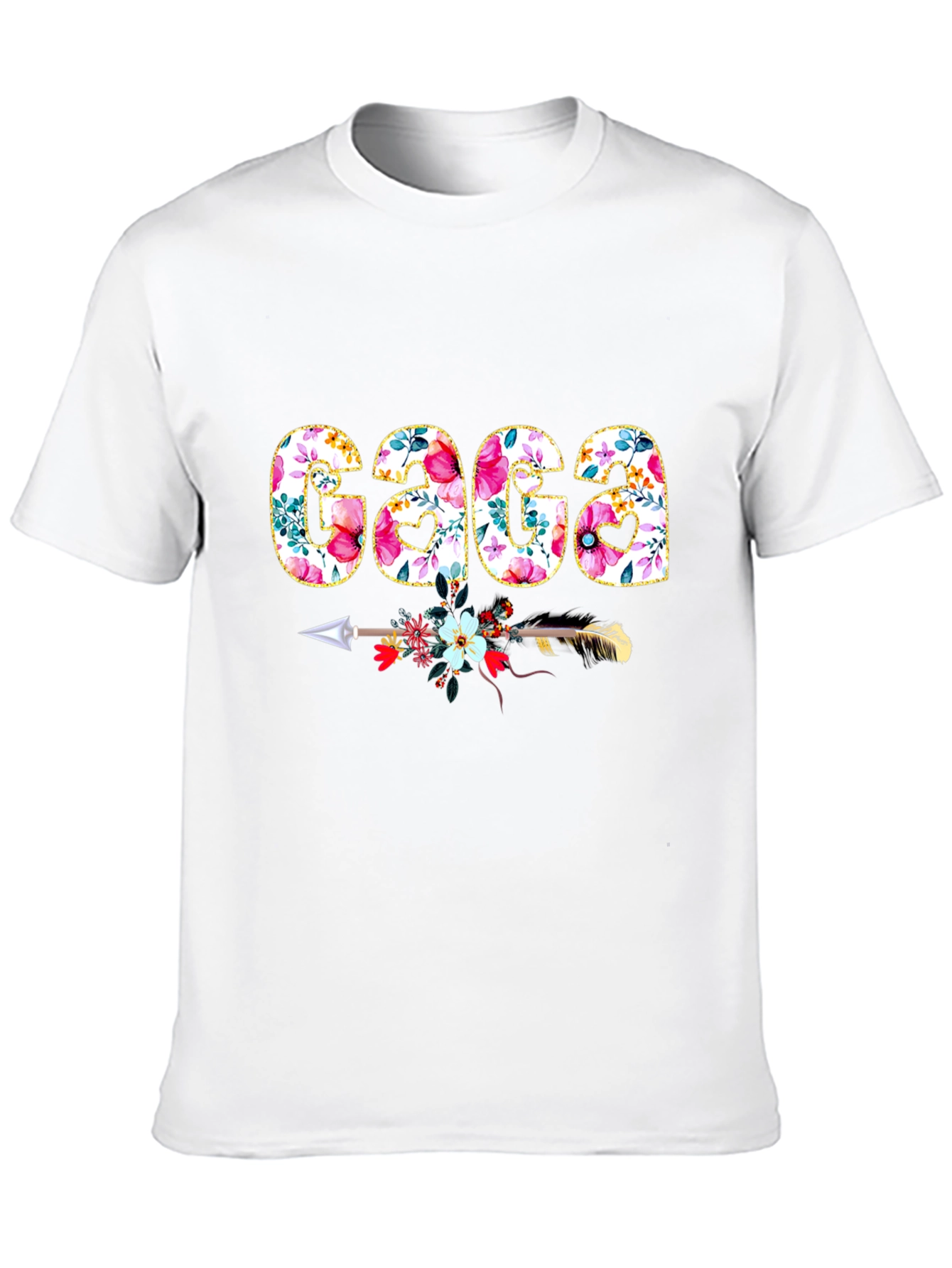 Floral GAGA Arrow T-Shirt