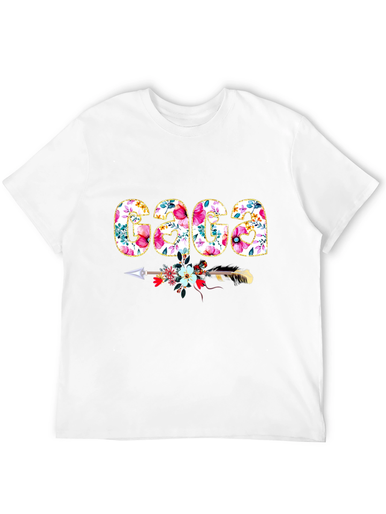 Floral GAGA Arrow T-Shirt