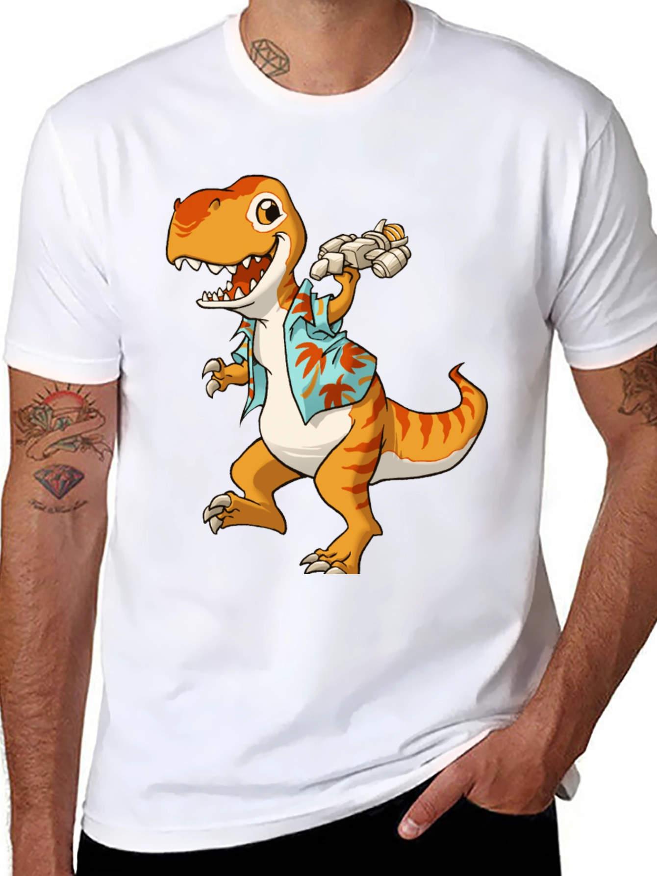 Dino Hawaiian T-Shirt