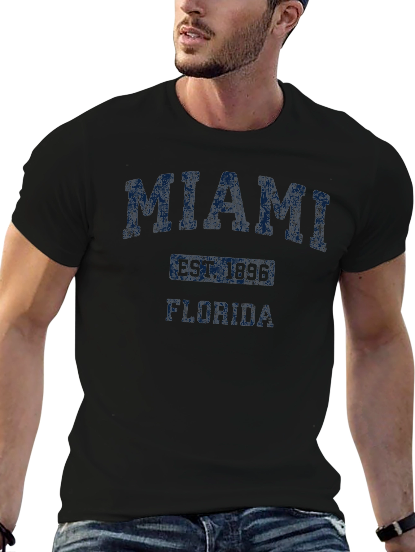 Miami Florida Black T-Shirt