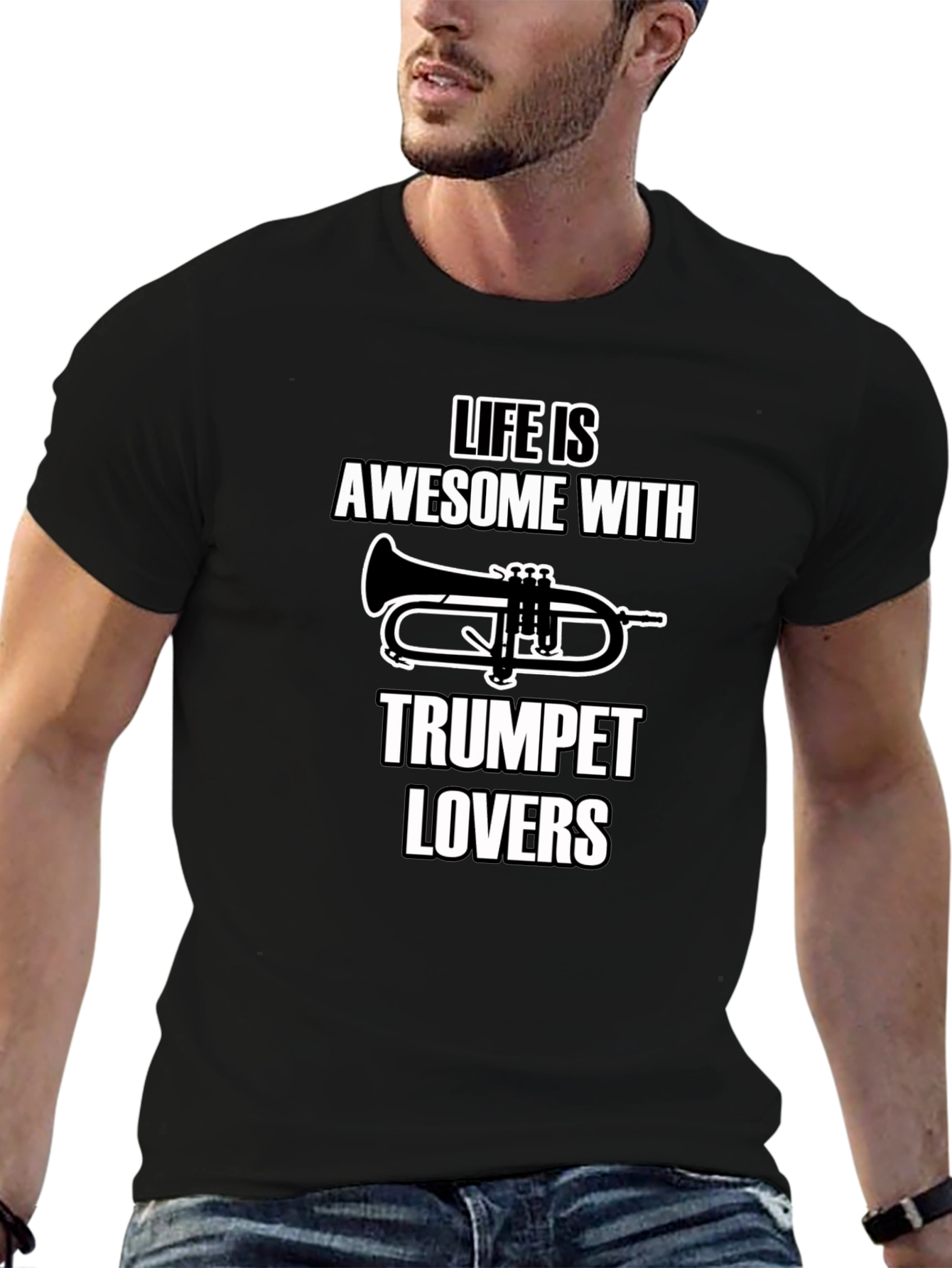 Awesome Trumpet Lovers Graphic Tee
