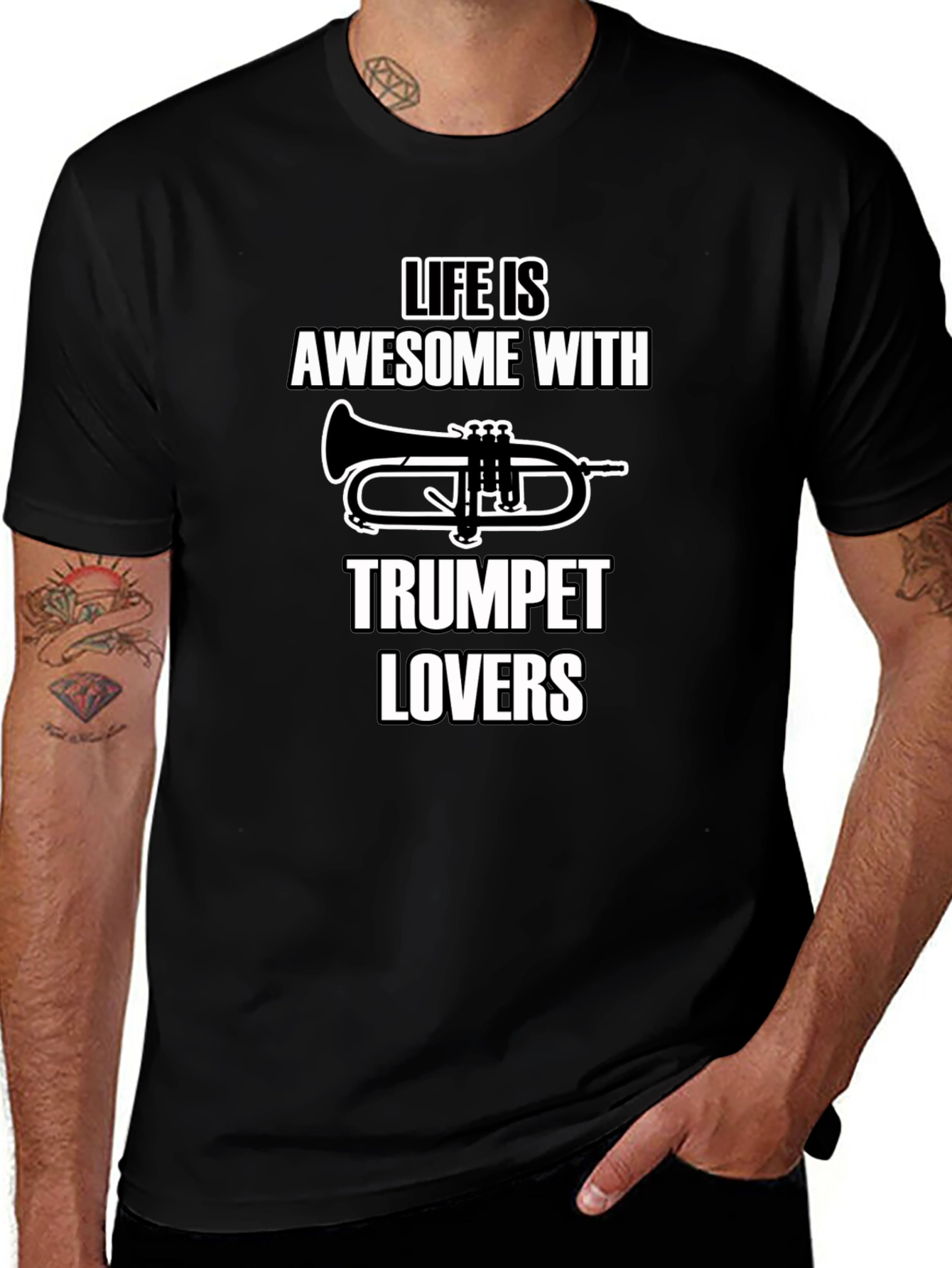 Awesome Trumpet Lovers Graphic Tee