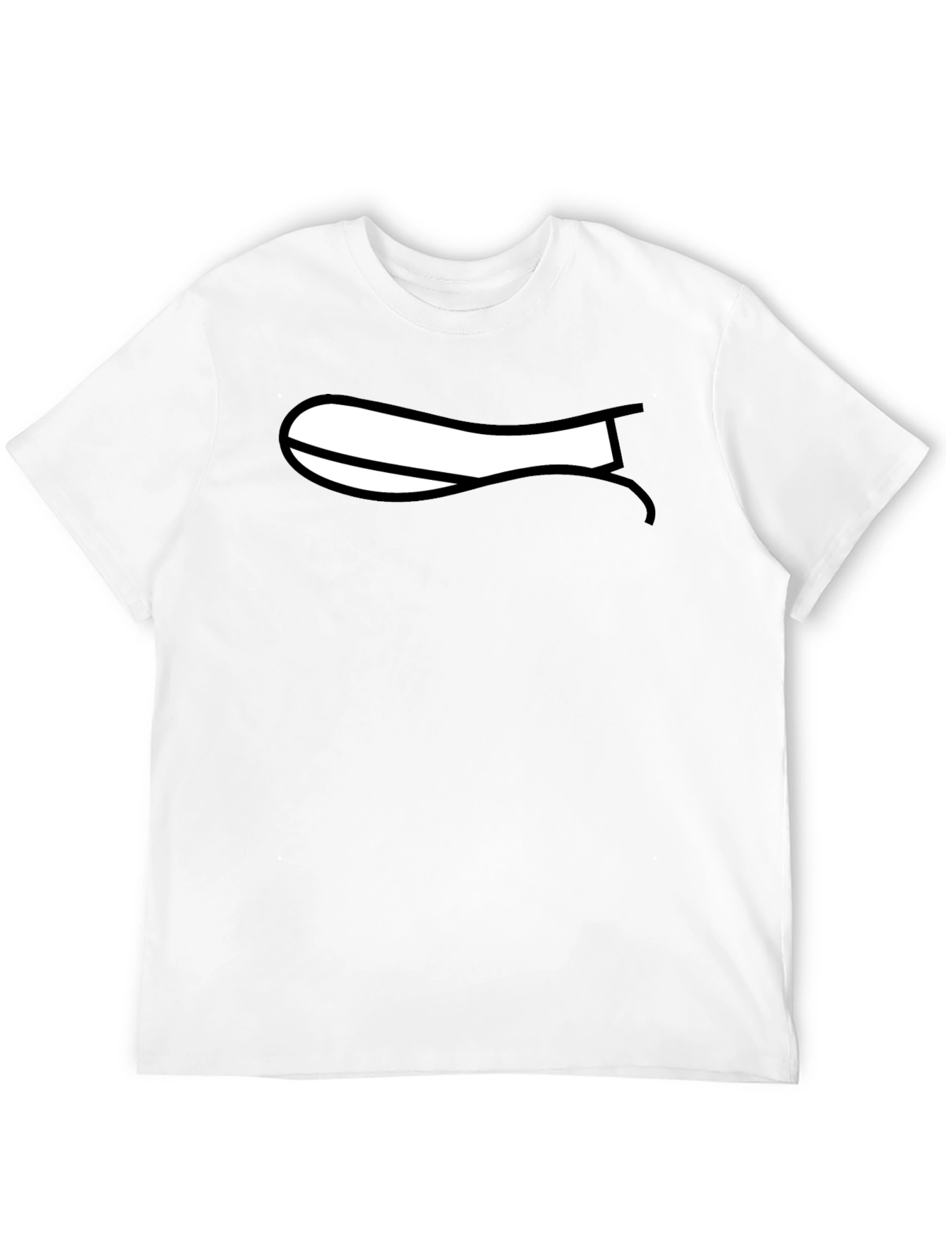 Cartoon Mouth Graphic Black T-Shirt