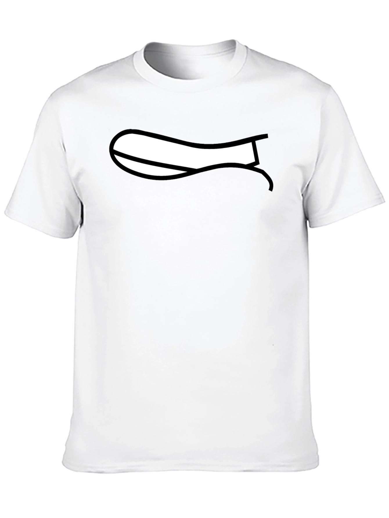 Cartoon Mouth Graphic Black T-Shirt