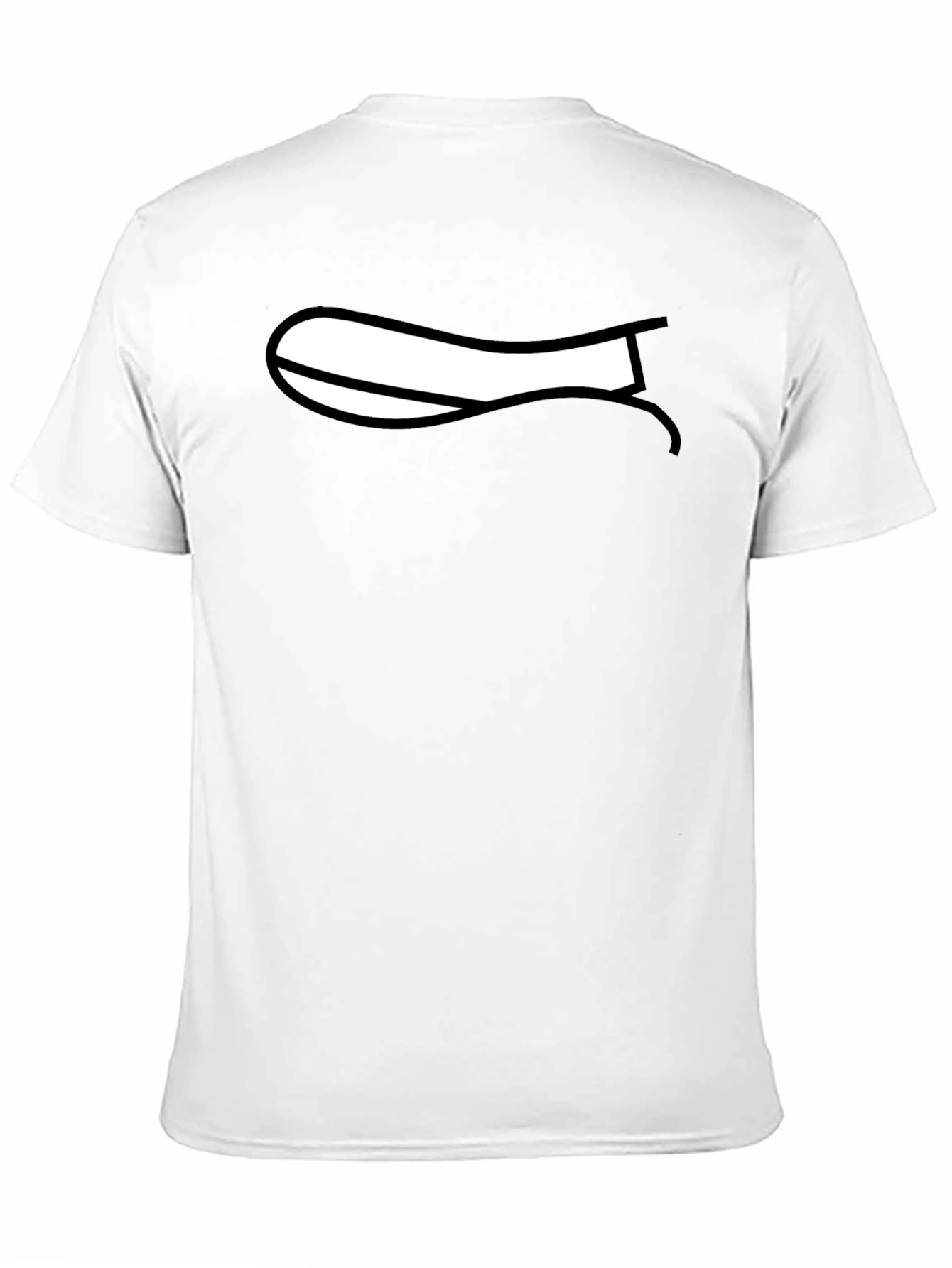 Cartoon Mouth Graphic Black T-Shirt