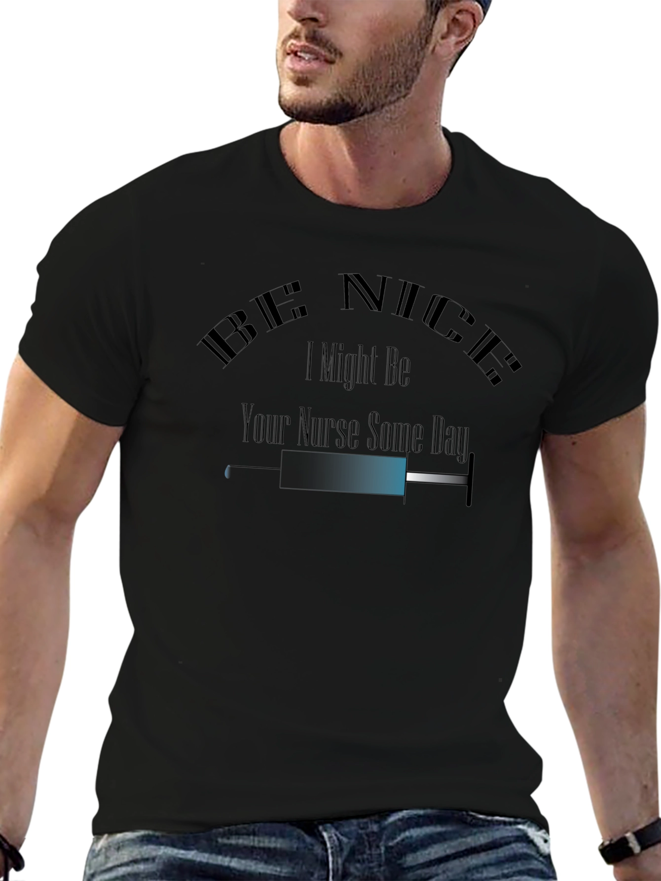 Be Nice Nurse T-Shirt - Funny Medical Tee