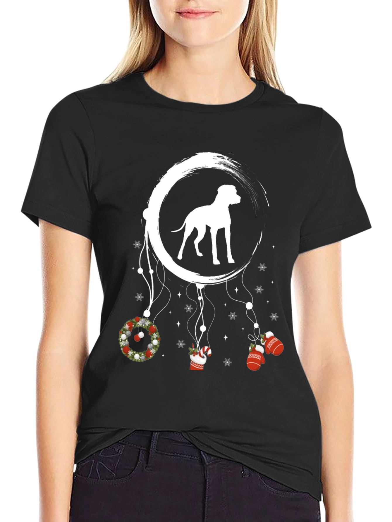 Christmas Dog Dreamcatcher T-Shirt