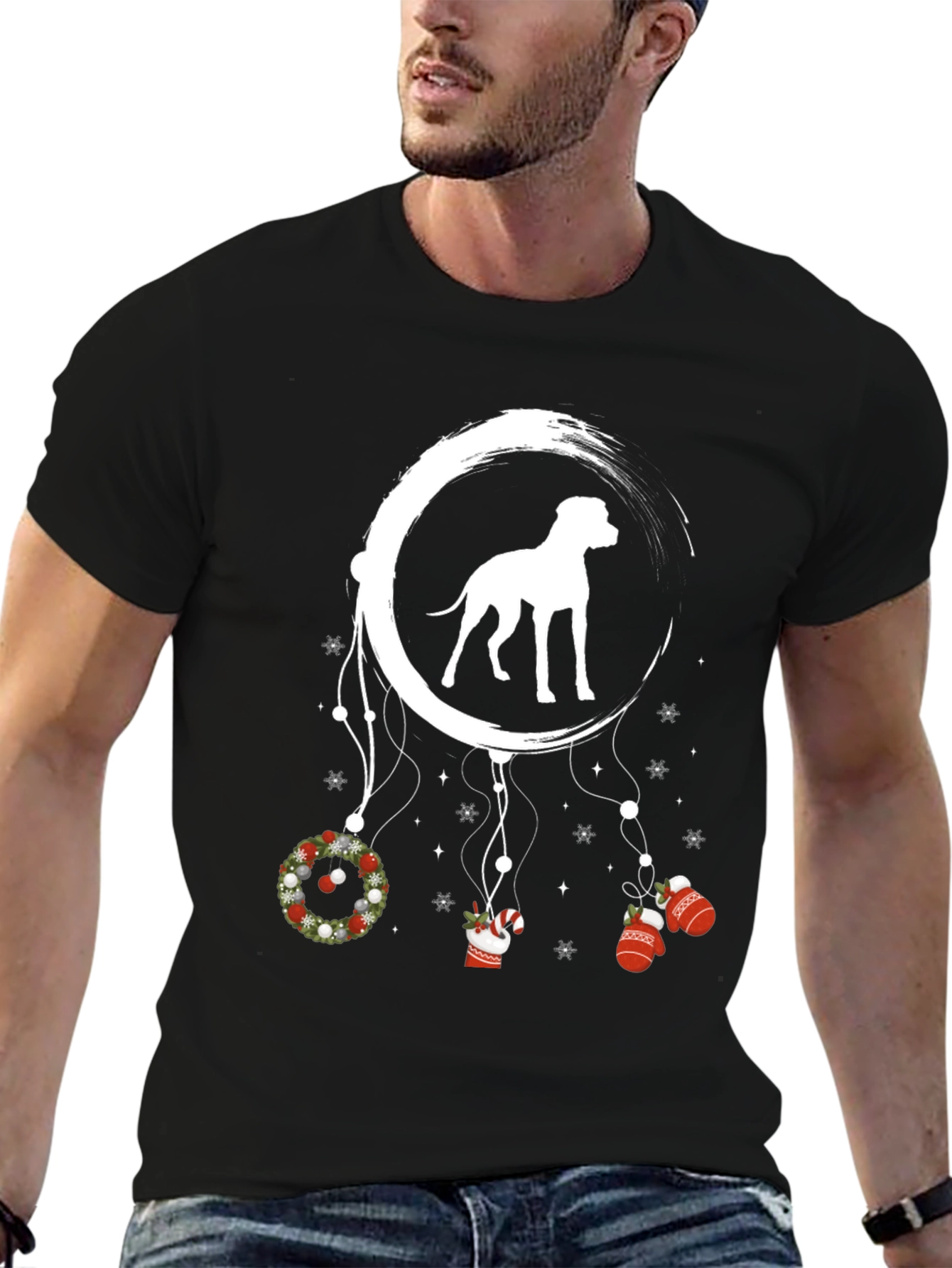Christmas Dog Dreamcatcher T-Shirt