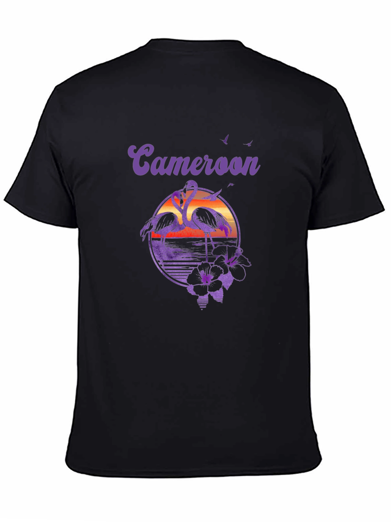 Cameroon Flamingo Sunset Graphic T-Shirt