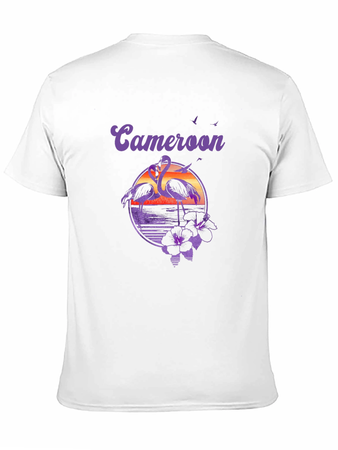 Cameroon Flamingo Sunset Graphic T-Shirt