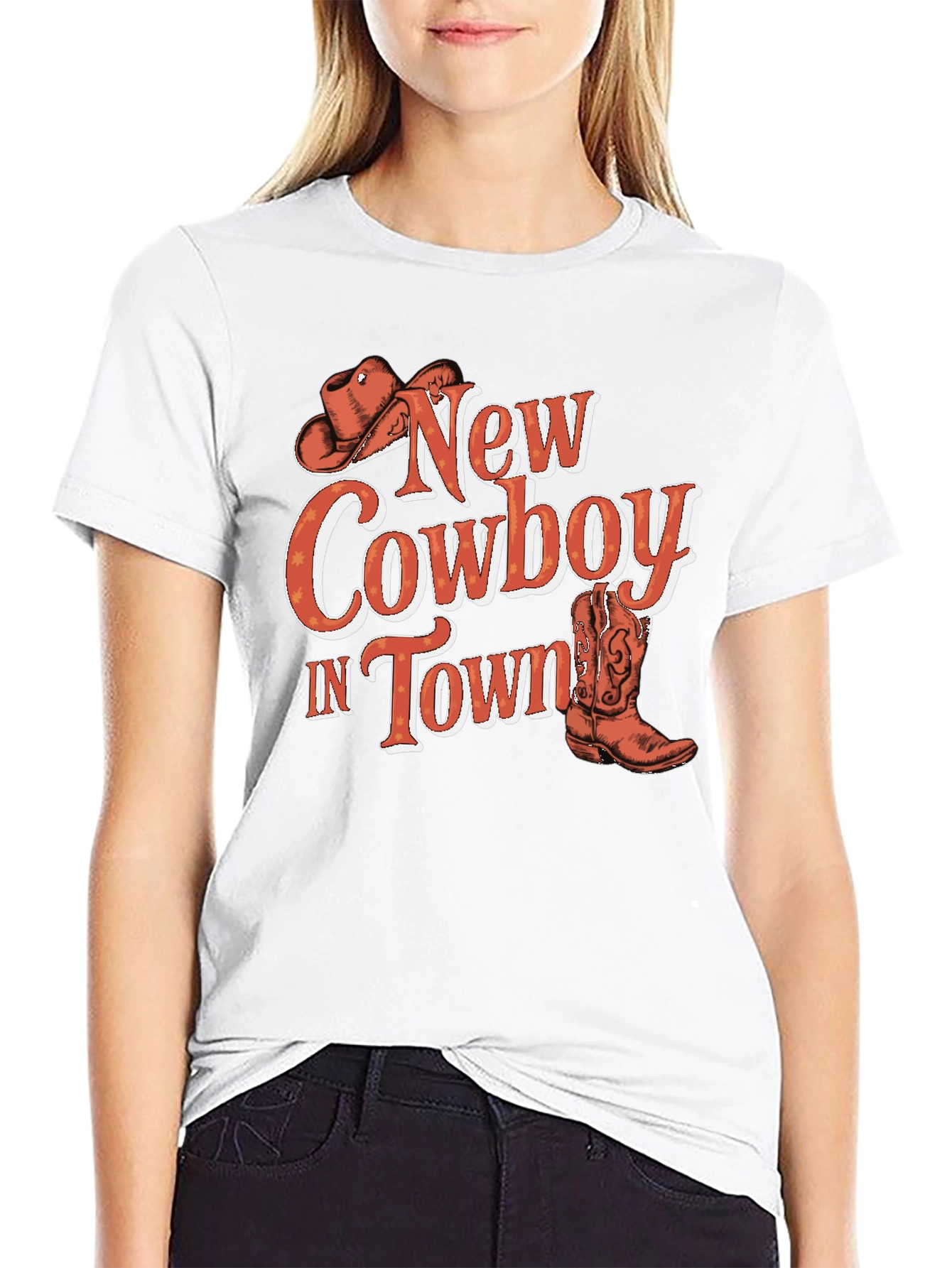 New Cowboy in Town Graphic T-Shirt