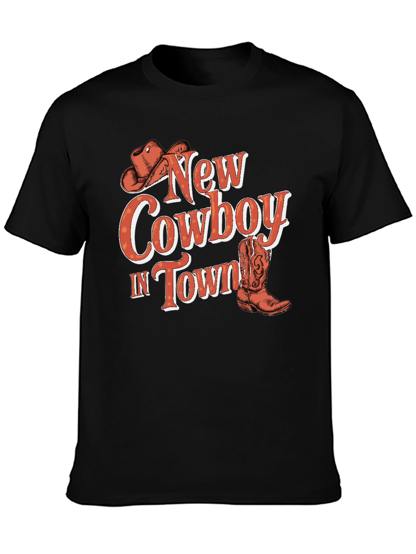 New Cowboy in Town Graphic T-Shirt