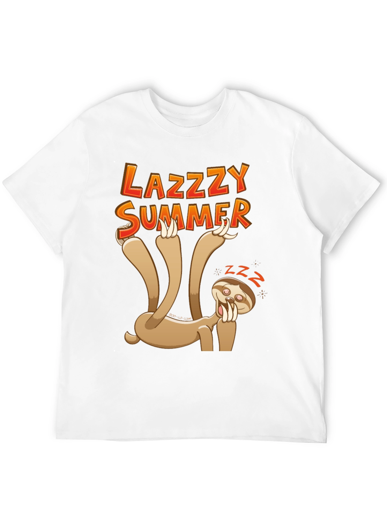 Lazy Summer Sloth T-Shirt - Relaxed Holiday Vibes