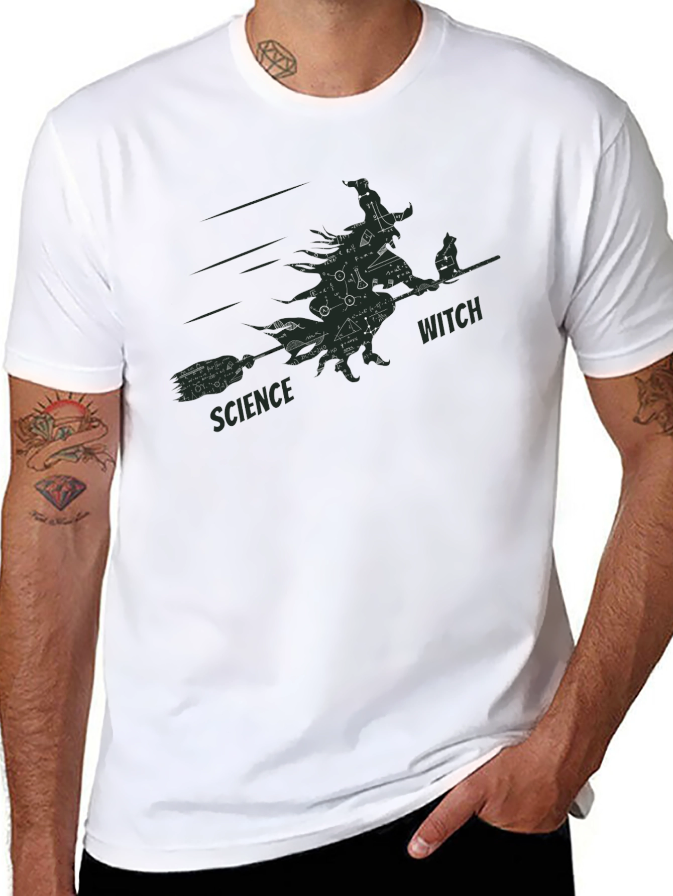 Science Witch T-Shirt - Equations & Humor