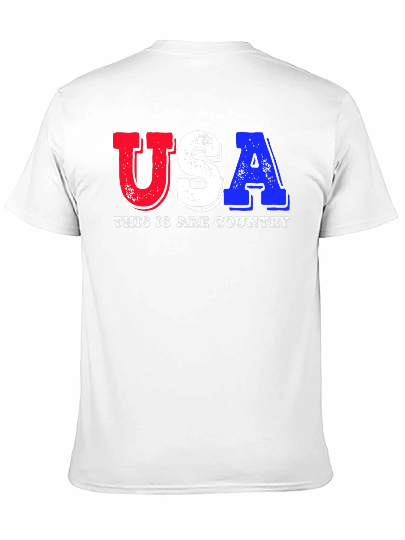 USA Patriotic Graphic Print T-Shirt